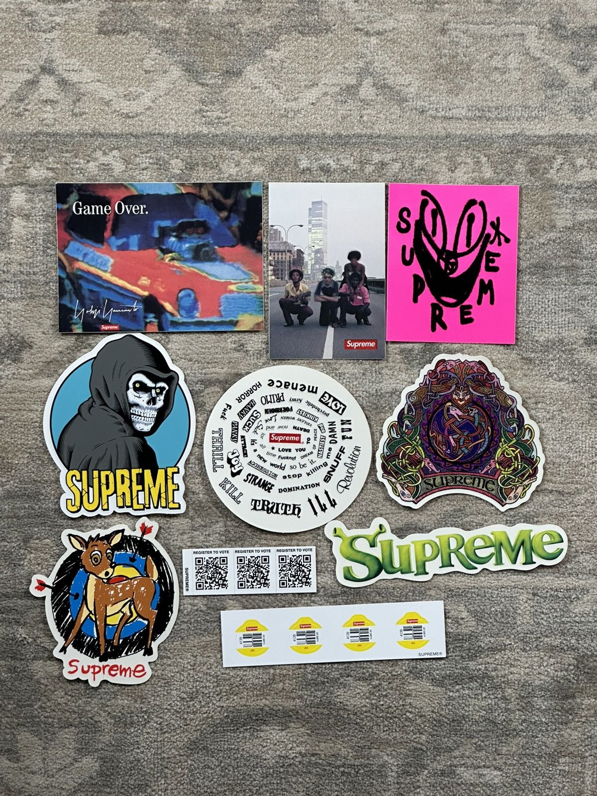 2024 Supreme HYPE Streetwear Sticker Lot