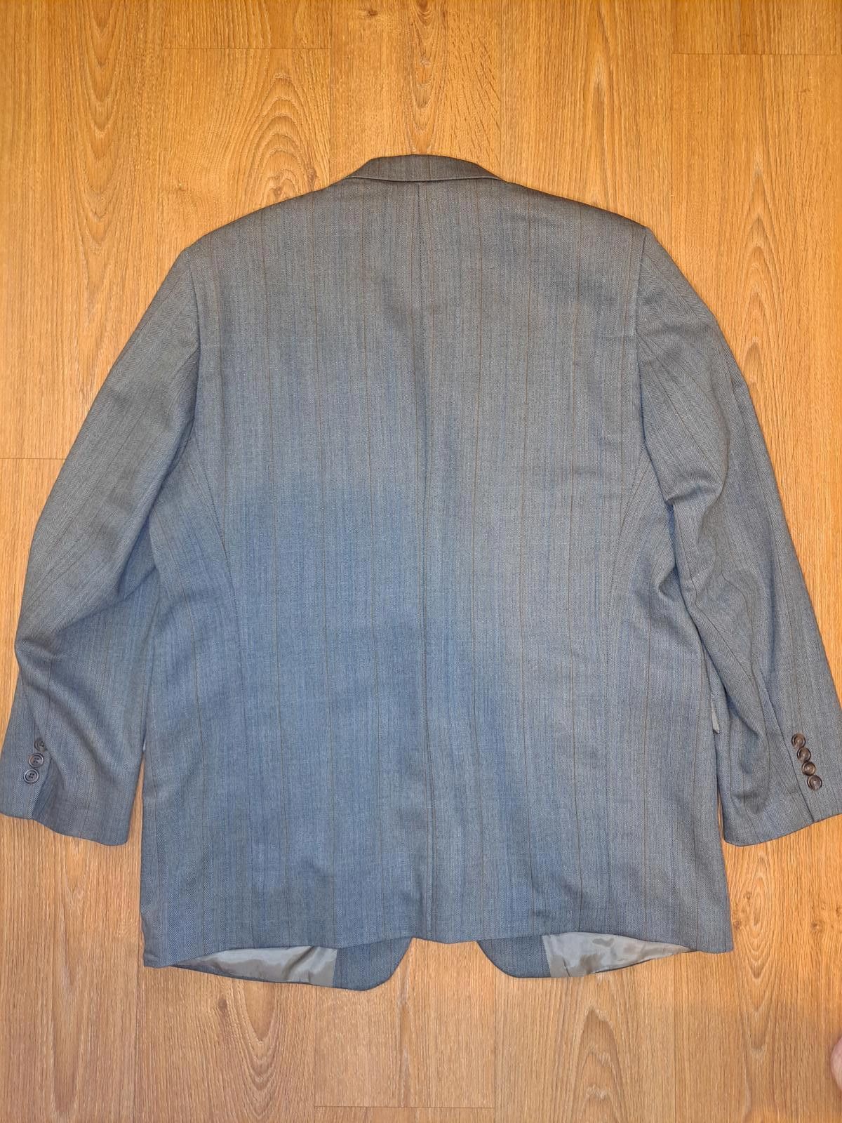 Polo Ralph Lauren Chaps Ralph Lauren Sport Coat Mens 48R Gray Herringbone Wool Size 48R - 8 Thumbnail
