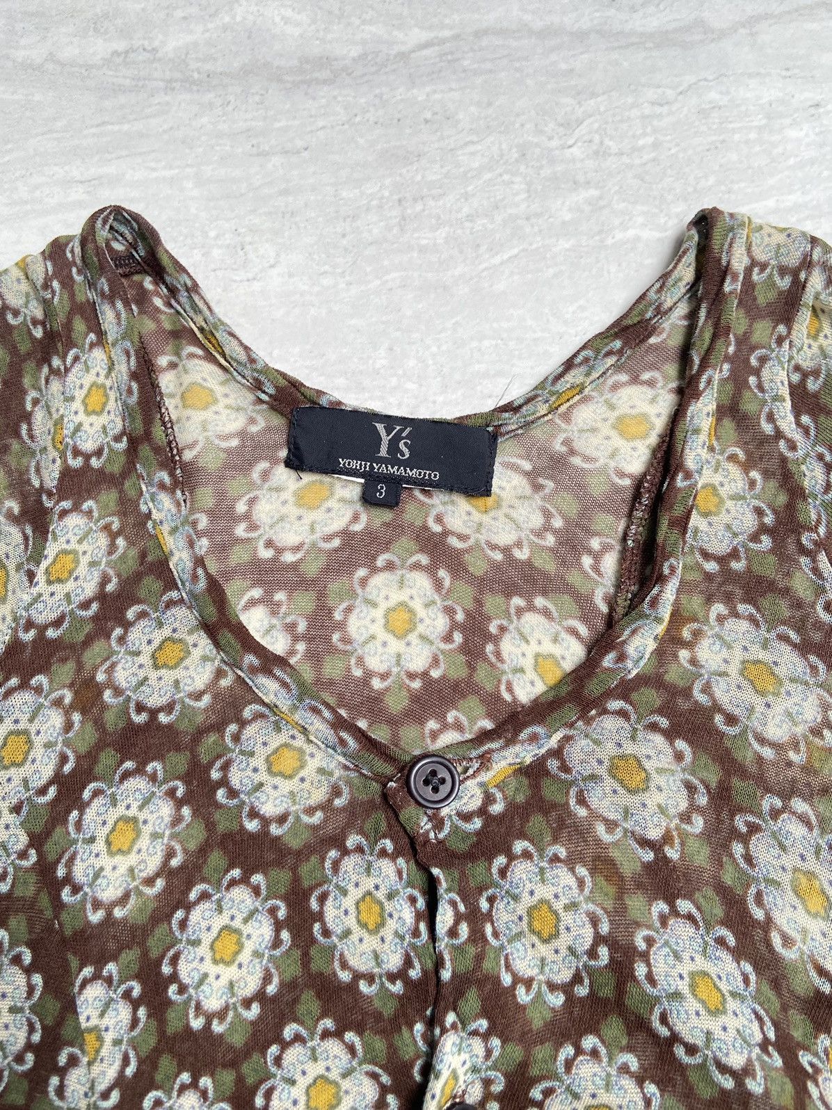 Y's × Yohji Yamamoto Y’S YOHJI YAMAMOTO Flowers Motive Shirt Size US XS / EU 42 / 0 - 5 Thumbnail