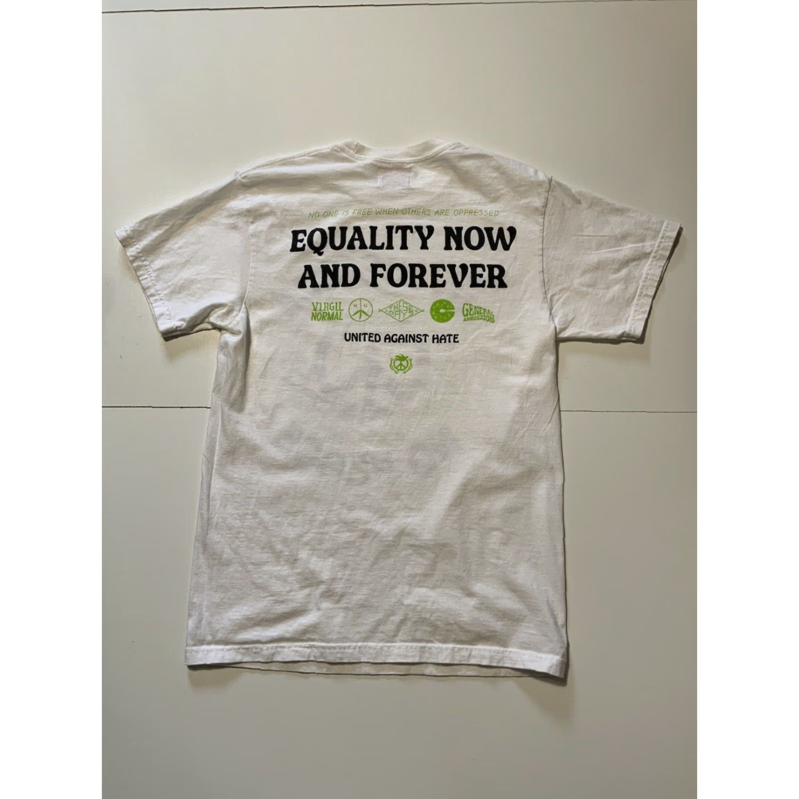 Vintage VINTAGE No Justice No Peace United Against Hate General Admission T-Shirt Sz. M White Mens Size US M / EU 48-50 / 2 - 2 Thumbnail