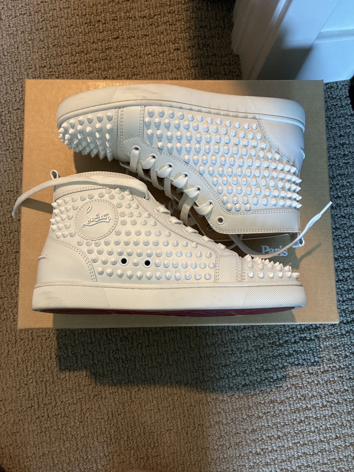 Christian Louboutin Louis Flat Calf/Spikes sneakers Size US 6 / EU 39 - 2 Thumbnail