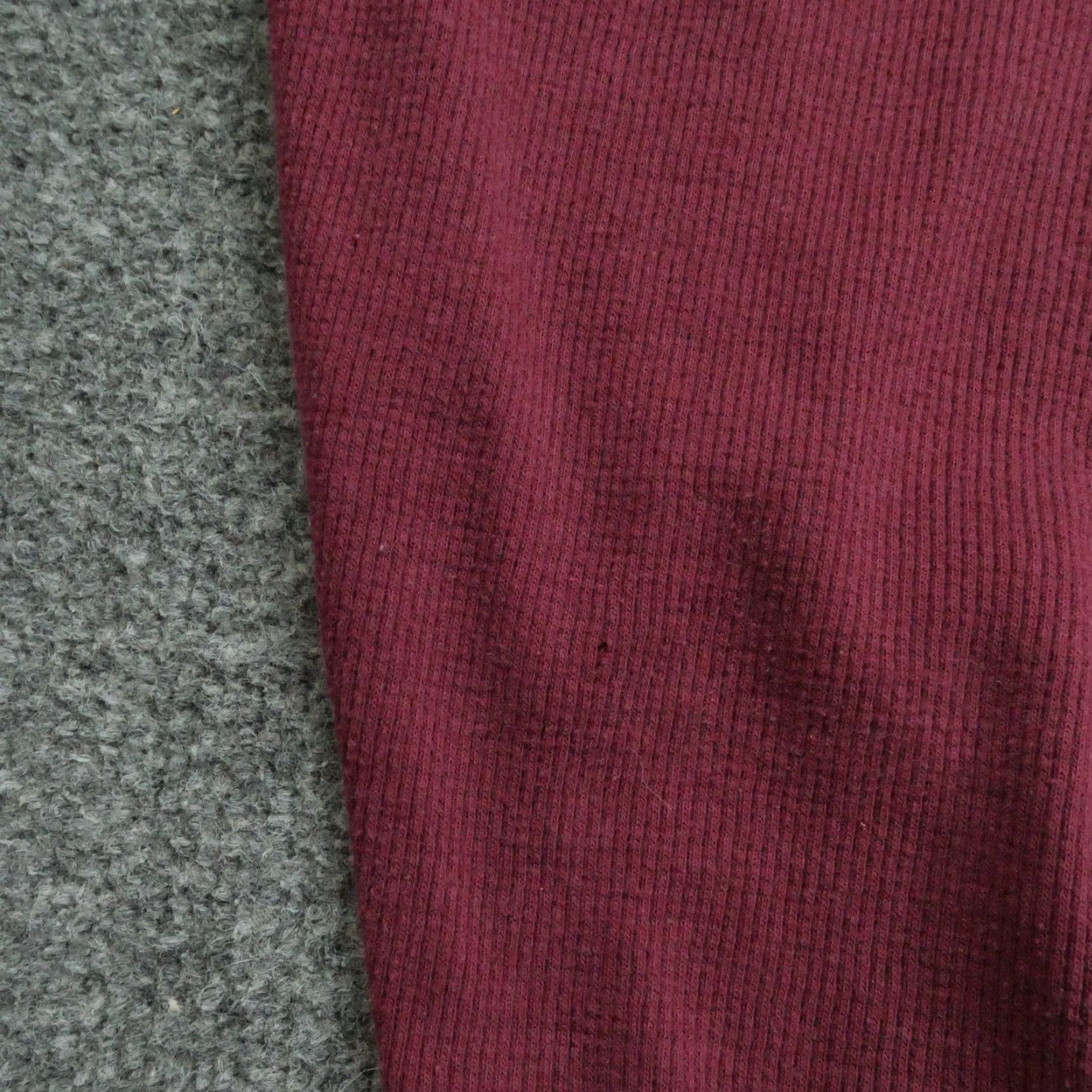 Vintage High School Shirt Mens XL Red Maroon Thermal Grunge Eldon Mustangs Size US XL / EU 56 / 4 - 3 Thumbnail