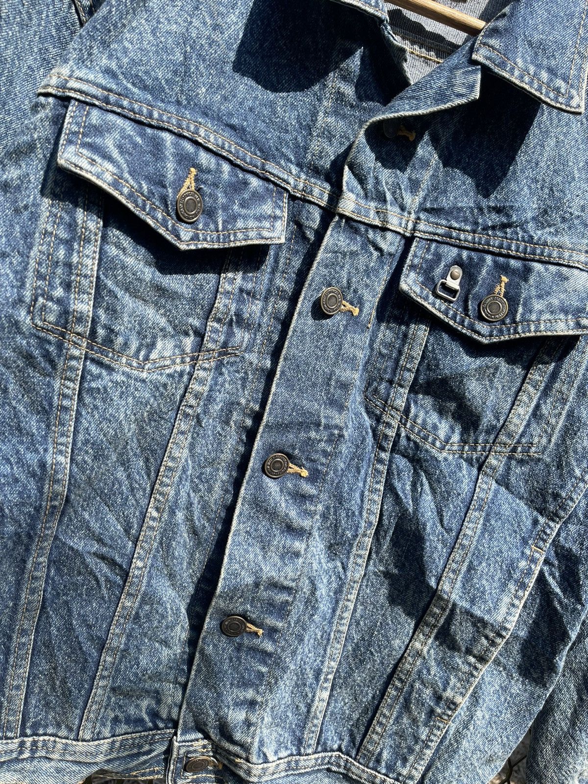 Japanese Brand Vintage Tom Cat Distressed Denim Jacket 90s JapaneseWorkwear Size US M / EU 48-50 / 2 - 5 Thumbnail
