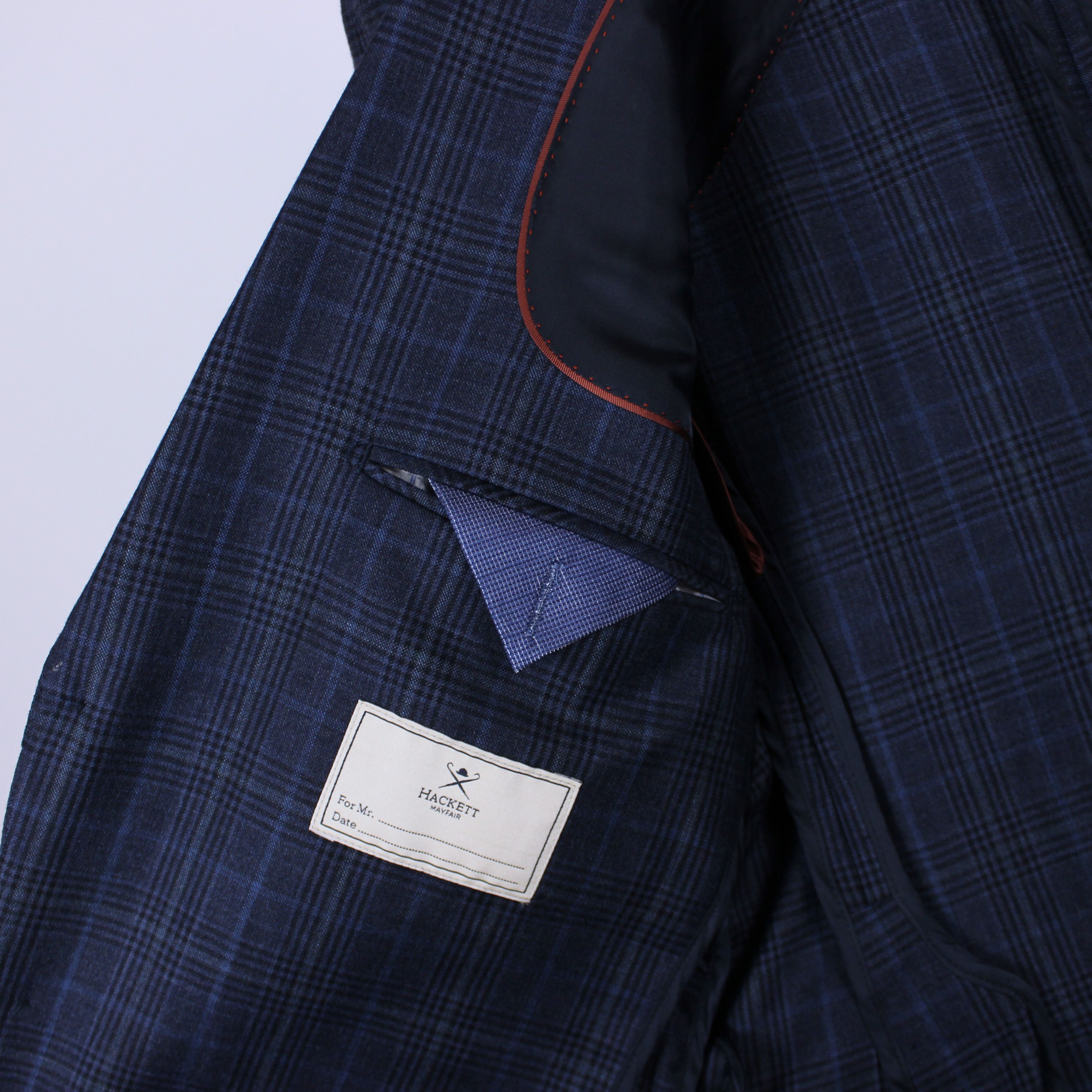 Hackett Hackett blazer men lana wool stripes 38R/48R navy blue Size 38R - 5 Thumbnail