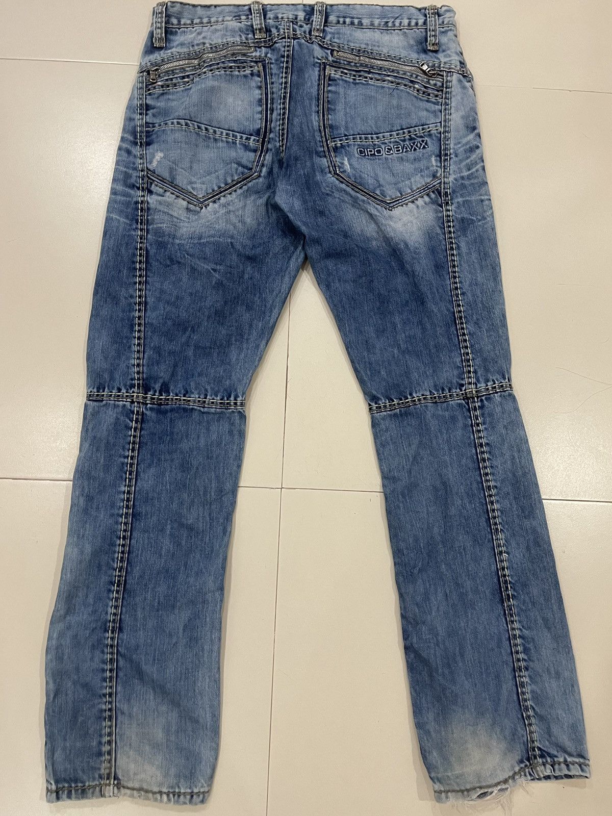 Bad Son × Japanese Brand × Vintage FLARE JEANS DISTRESSED STREETWEAR DESIGNER Size US 36 / EU 52 - 5 Thumbnail
