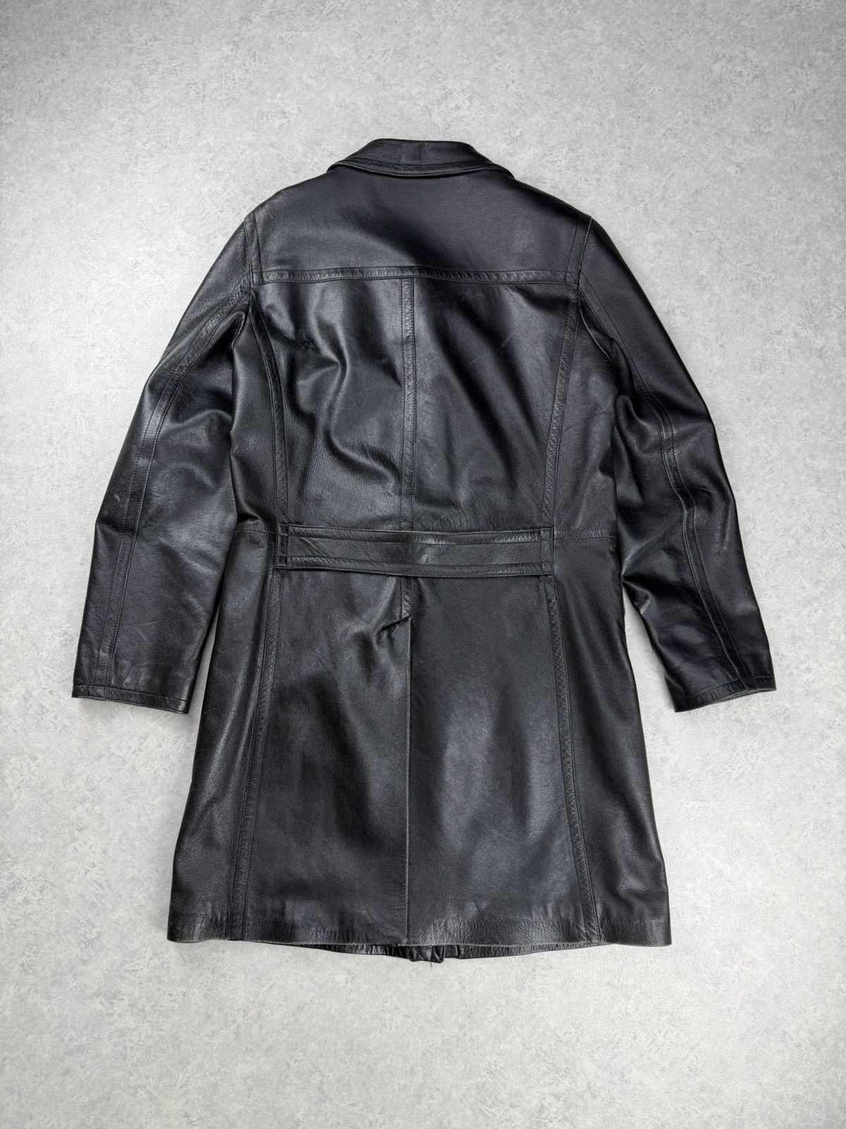 Gianfranco Ferre Vintage Gianfranco Ferre Leather Black Coat Jacket Unisex Size US S / EU 44-46 / 1 - 10 Thumbnail