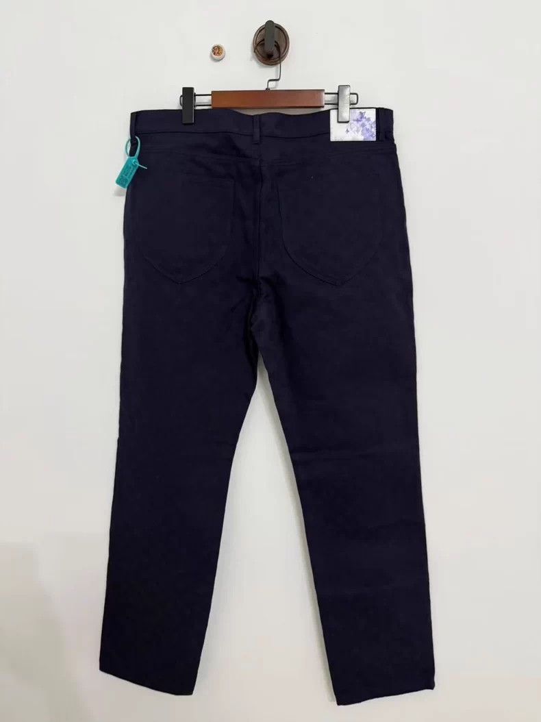 Louis Vuitton Louis Vuitton Navy Dark Rib Full Print Ink Leather Brand J Size US 38 / EU 54 - 3 Thumbnail