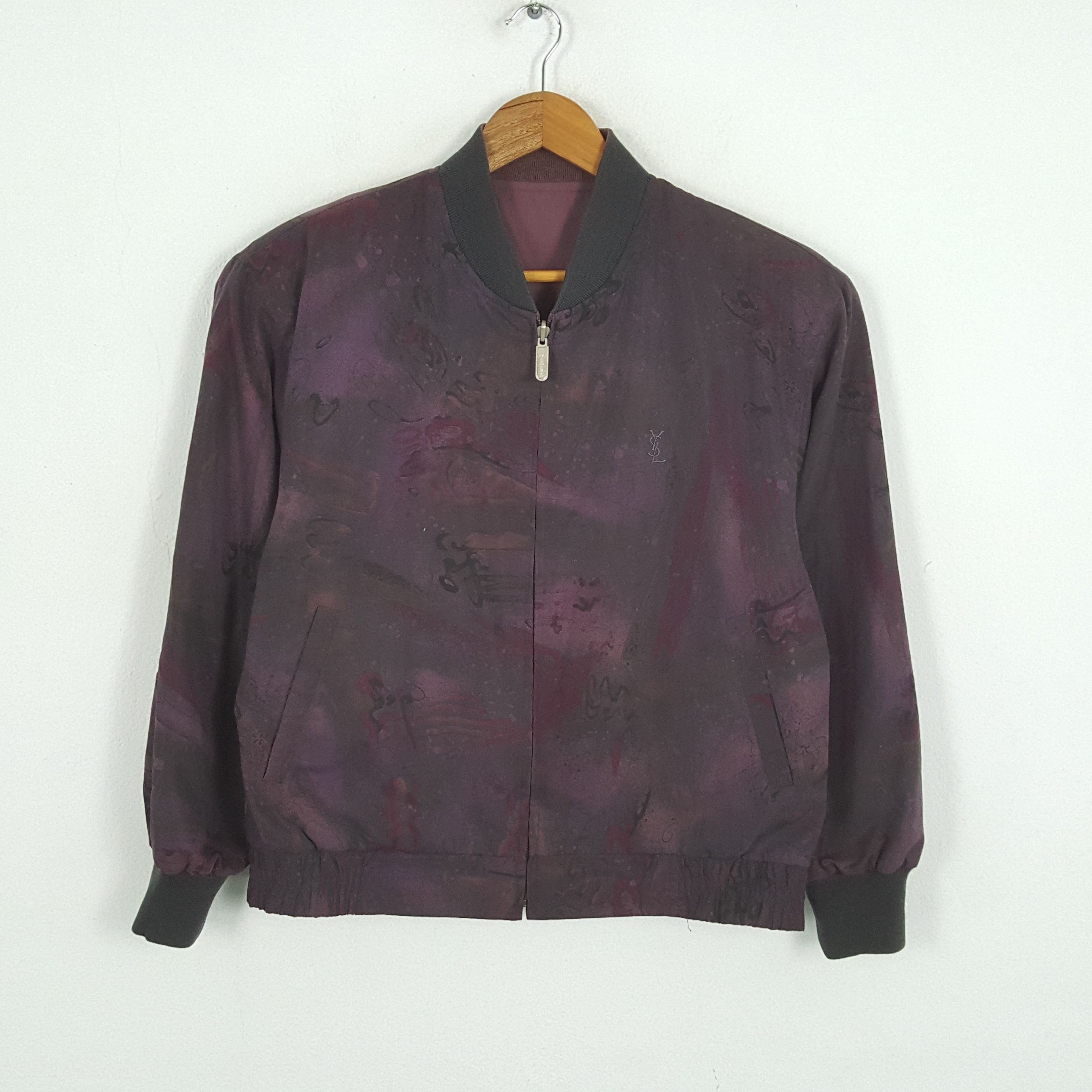 Vintage × Yves Saint Laurent Vintage YVES SAINT LAURENT Italian Brand Reversible Jacket Size US L / EU 52-54 / 3 - 1 Thumbnail