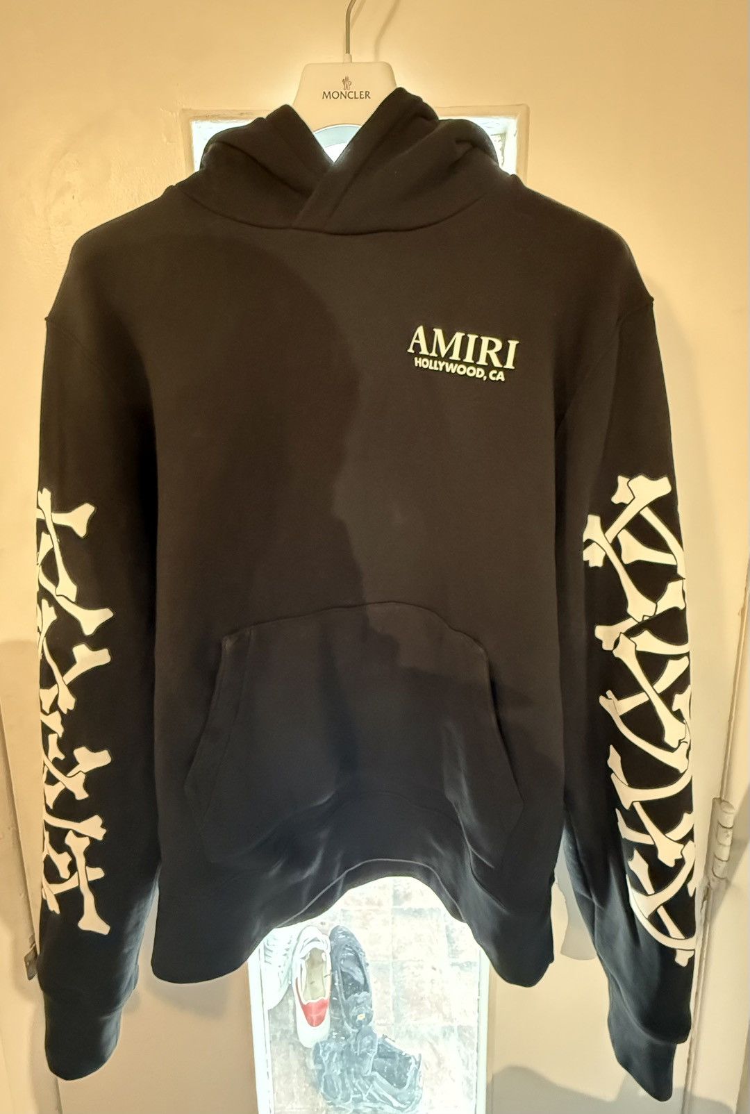 Amiri AMIRI BONES STACKED HOODIE Size US M / EU 48-50 / 2 - 1 Thumbnail