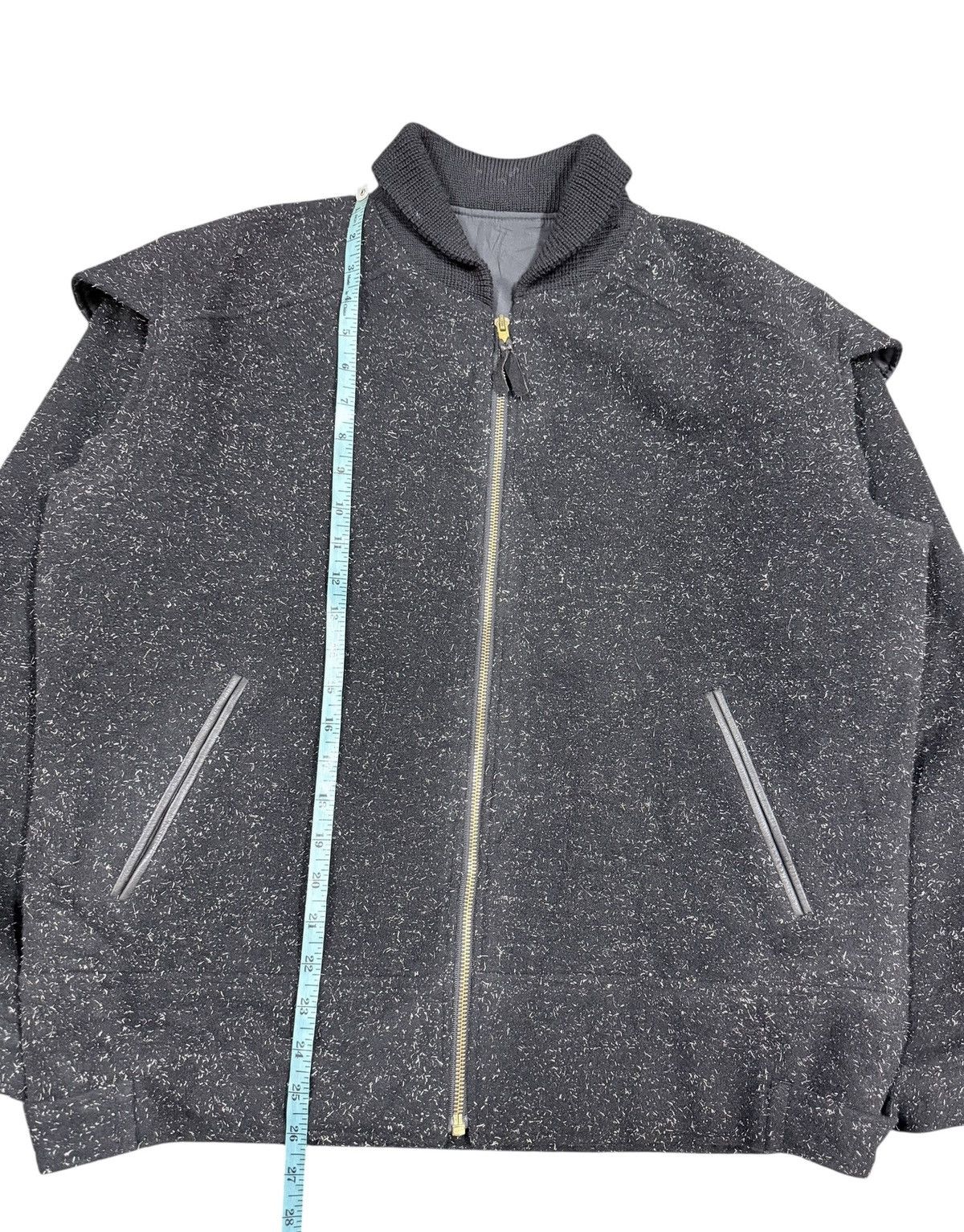 If Six Was Nine Btg🔥80’s Wool Alpaca Bomber Shawl Collar Zipper Jacket Size US L / EU 52-54 / 3 - 19 Thumbnail
