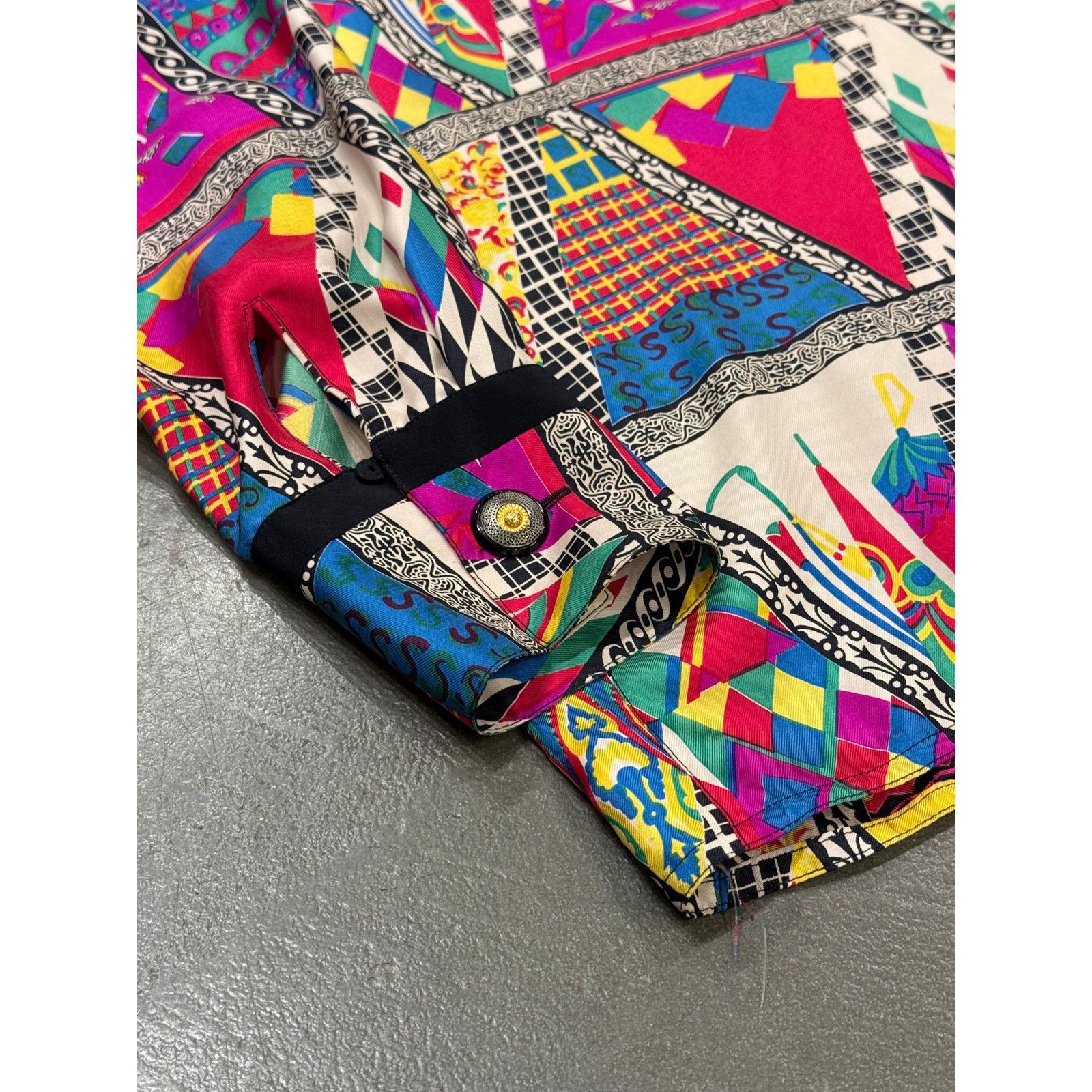 Versace 1991 Gianni Versace mixed print silk shirt Size M / US 6-8 / IT 42-44 - 4 Thumbnail