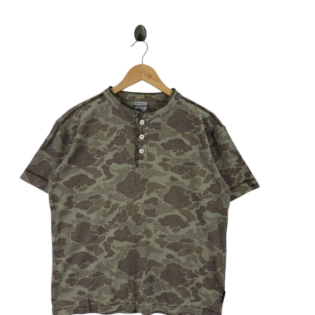 Columbia COLUMBIA USA TITANIUM Woodland Camouflage Henley Tee Shirt Size US S / EU 44-46 / 1 - 4 Thumbnail