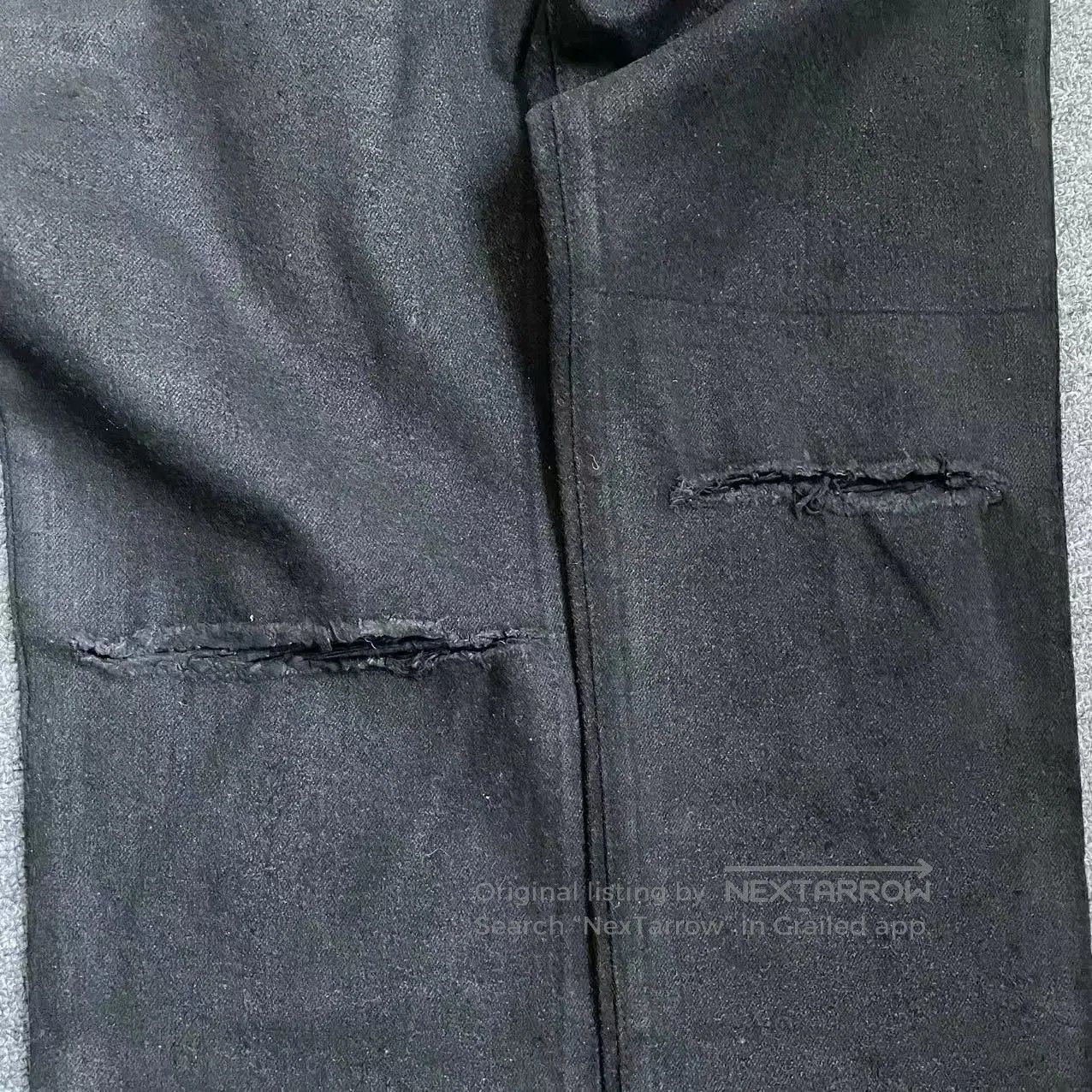 Balmain Black Ripped Denim Pants. Size US 32 / EU 48 - 6 Thumbnail