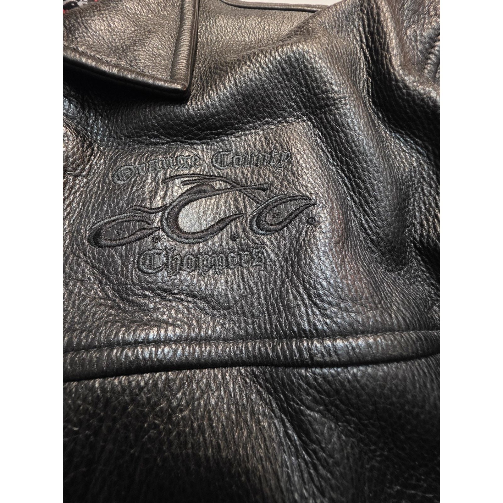 West Coast Choppers Orange County Choppers Men's Size Medium Black Leather Size US M / EU 48-50 / 2 - 6 Thumbnail