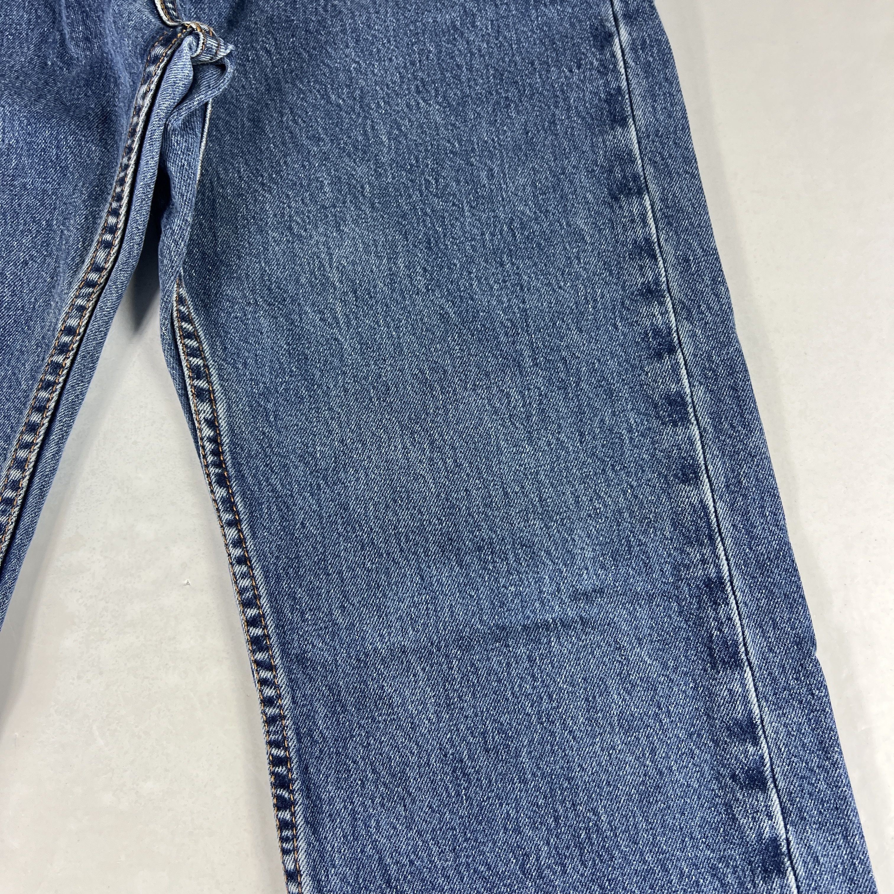 Levi's Levi's Jeans 505 Straight Leg Blue Faded Cotton Denim Size US 34 / EU 50 - 4 Thumbnail