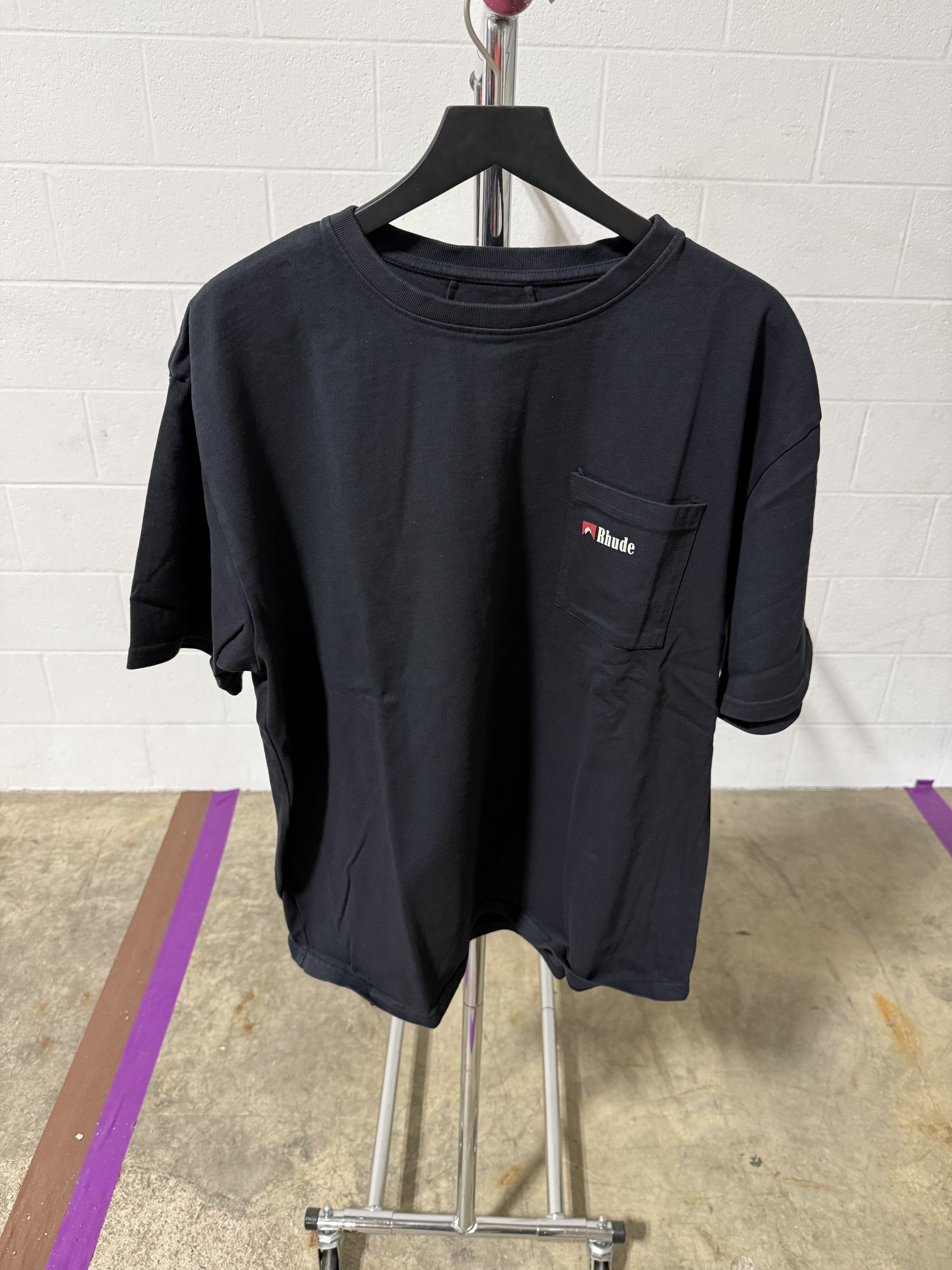 Rhude Rhude Moonlight Wolf Pocket Tee 'Vintage Black' Size US XL / EU 56 / 4 - 1 Thumbnail