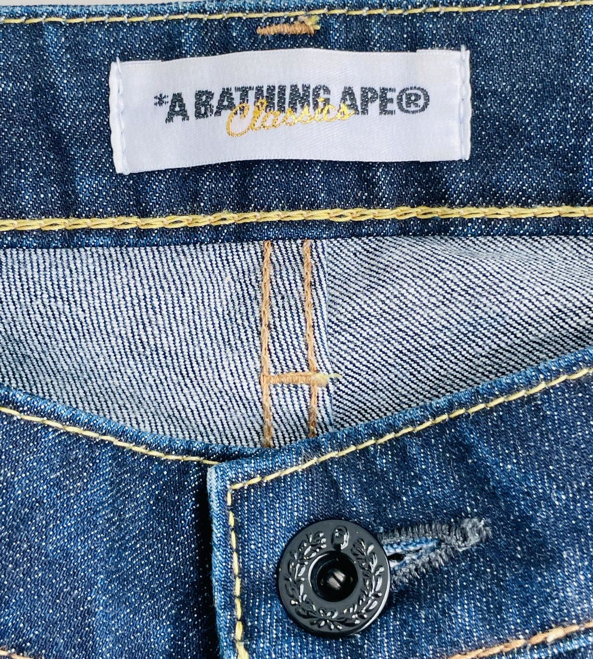 Bape Bapesta Cropped Denim Size 25" / US 0 / IT 36 - 4 Thumbnail