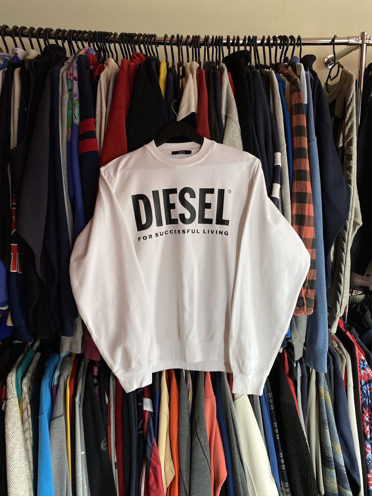 Diesel VINTAGE DIESEL BIG LOGO SWEATSHIRT Y2k Size US M / EU 48-50 / 2 - 1 Thumbnail