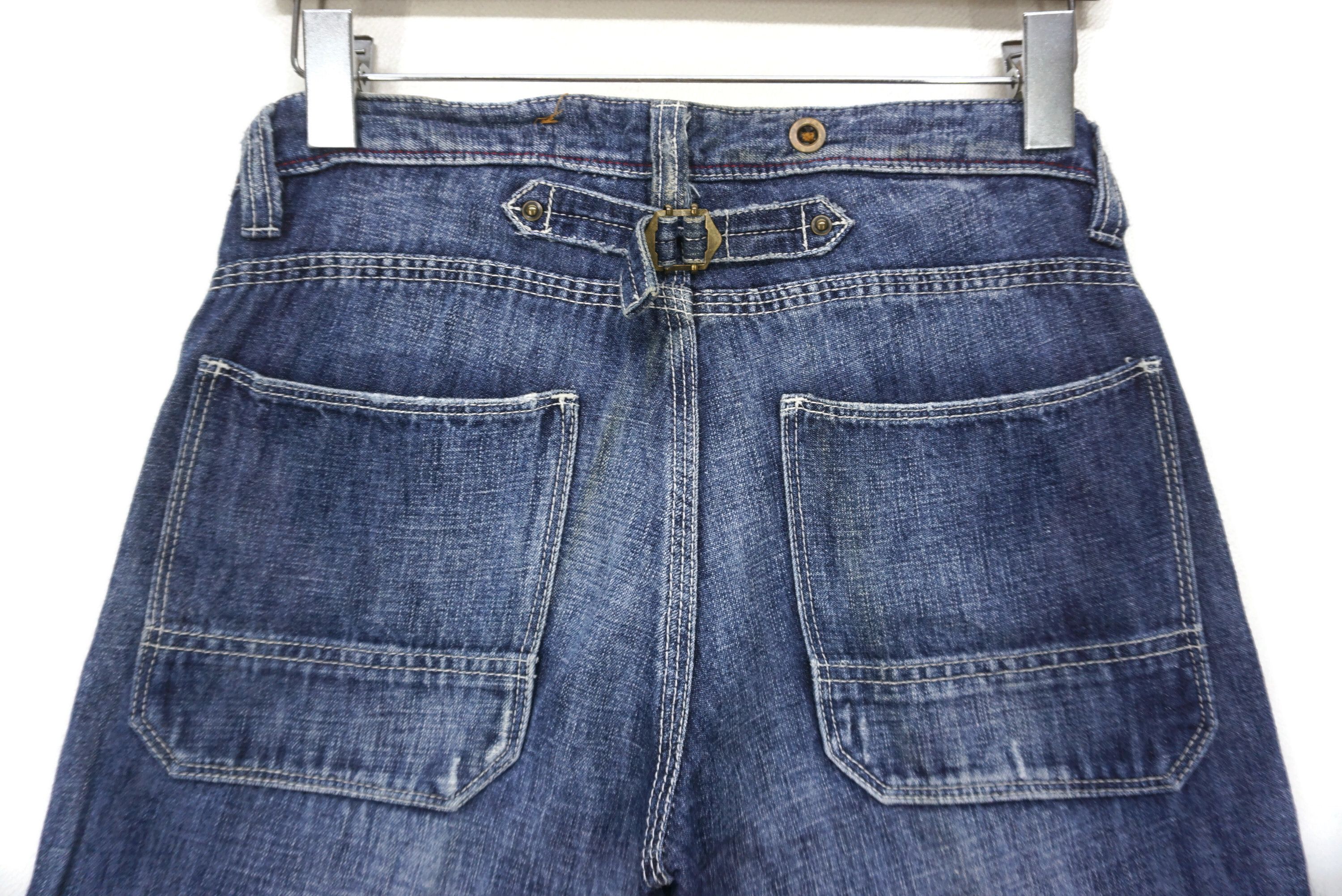 Japanese Brand Back Number Jeans fit W29xL34 Low-Rise Bootcut Baker Denim Size US 28 / EU 44 - 8 Thumbnail