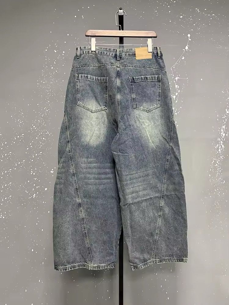 Japanese Brand × Jean Retro Curved Wide Leg Jeans Size US 28 / EU 44 - 5 Thumbnail