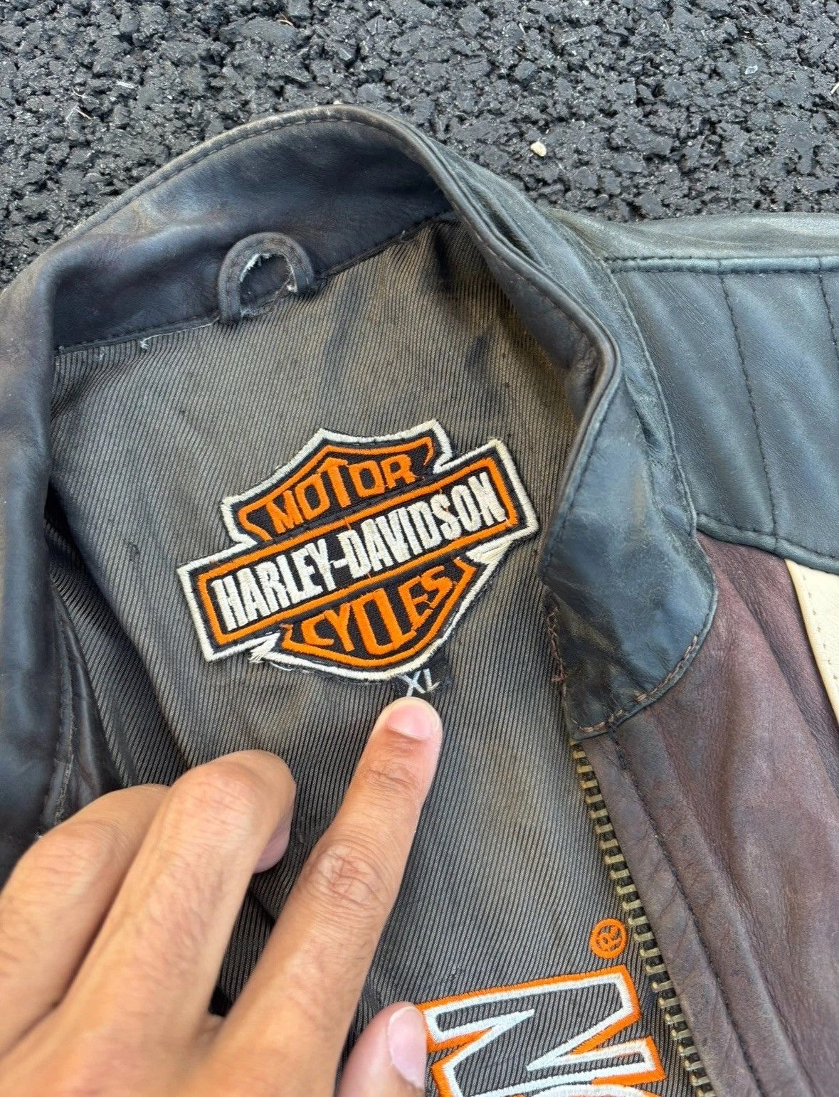 Harley Davidson Vintage Biker Harley Davidson Leather Jacket Men’s Size xl Size US XL / EU 56 / 4 - 4 Thumbnail