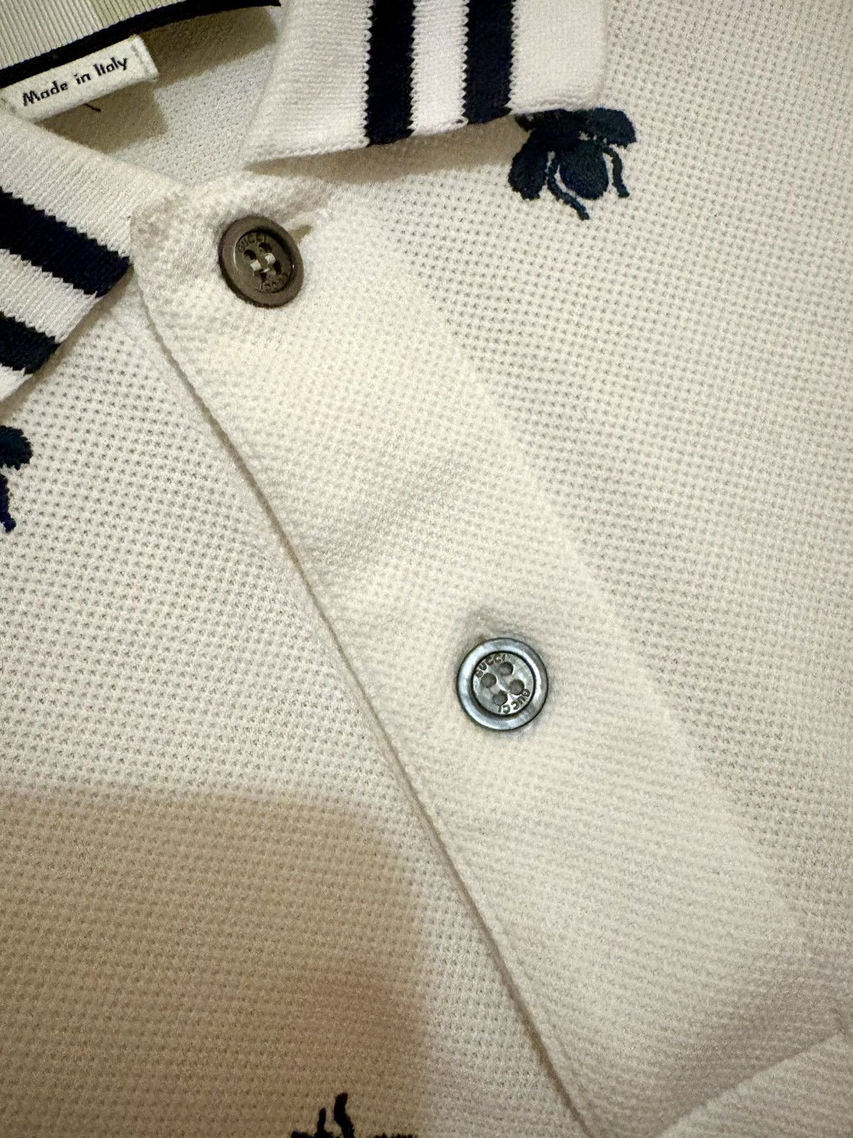 Gucci 2017 Gucci 'Bees and Stars' Embroidered polo | Grailed