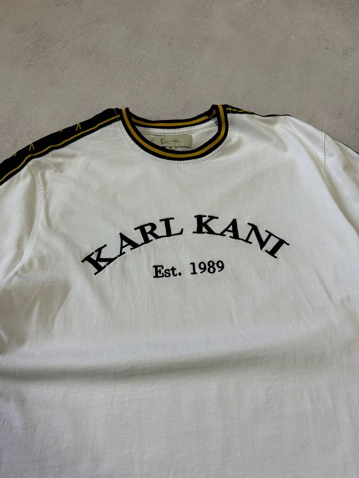 Karl Kani × Vintage Vintage Karl Kani T Shirt Tee Big Logo Baggy White Y2K Rap Size US M / EU 48-50 / 2 - 3 Thumbnail