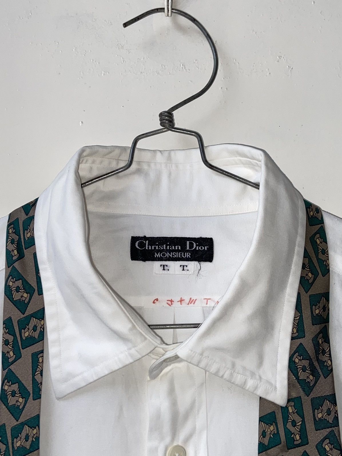 Christian Dior Monsieur CHRISTIAN DIOR MONSIEUR White Shirt Tie Size US M / EU 48-50 / 2 - 12 Thumbnail