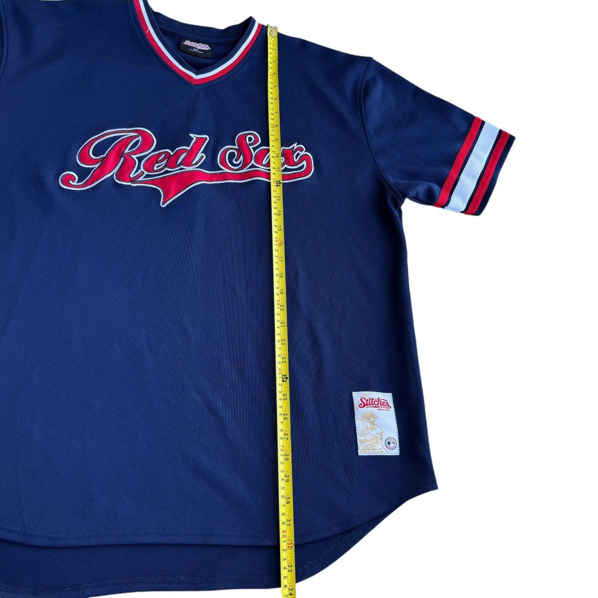 MLB × Vintage Boston Red Sox Early 2000s Stitches Navy MLB Jersey vintage Size US XXL / EU 58 / 5 - 6 Thumbnail
