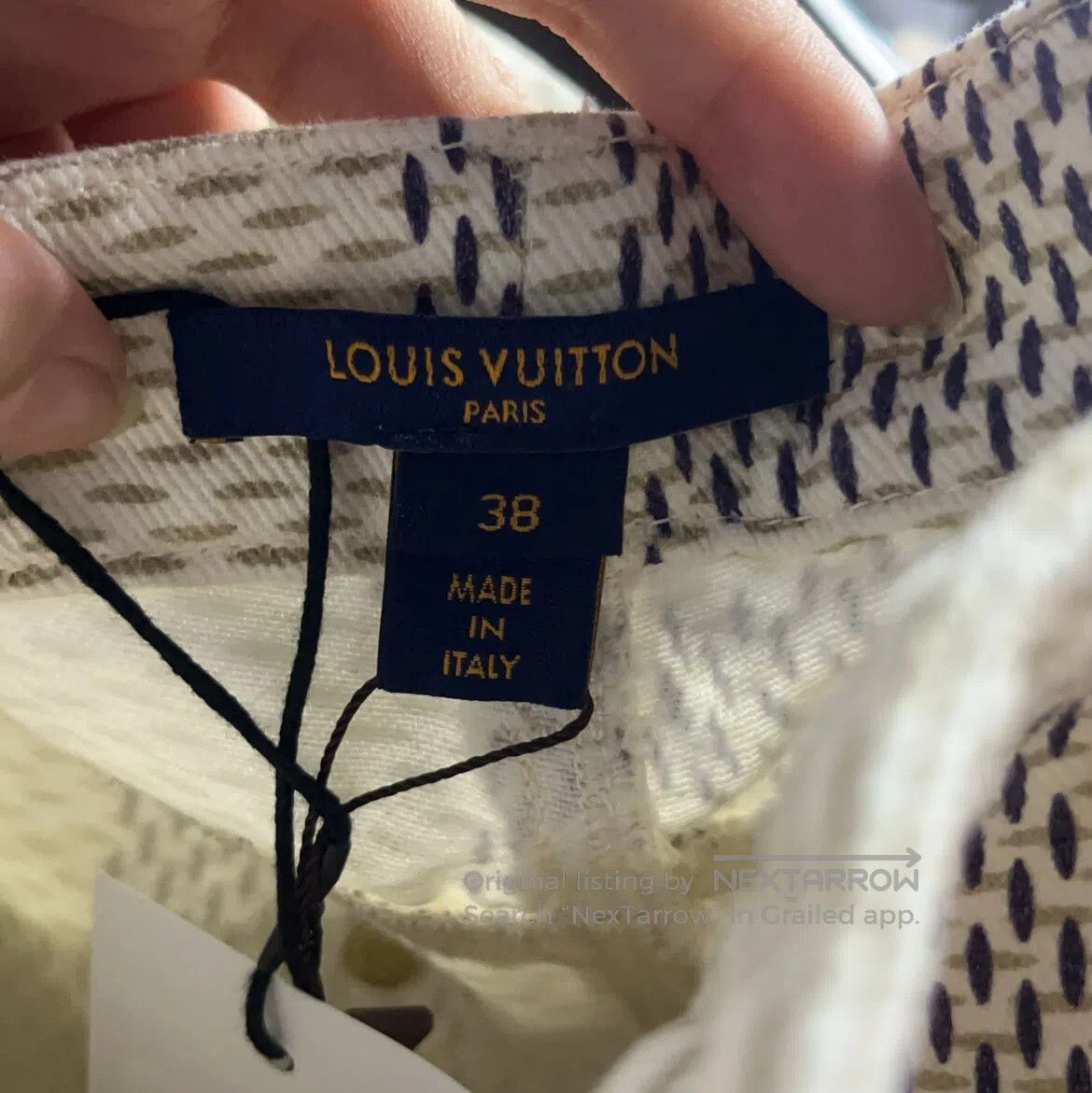 Louis Vuitton Louis Vuitton size 36 Beige checkered pattern jeans with a Size 26" / US 2 / IT 38 - 7 Thumbnail