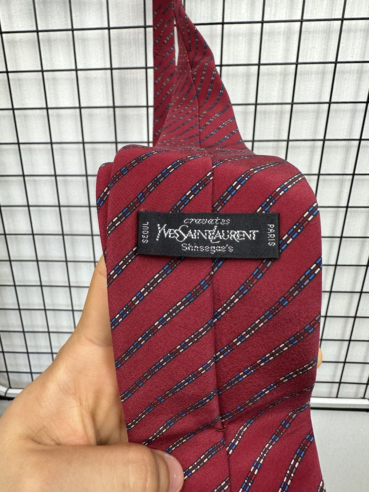 Vintage × Yves Saint Laurent Vintage Yves Saint Laurent tie 100% silk YSL Men OS Red Size ONE SIZE - 2 Thumbnail