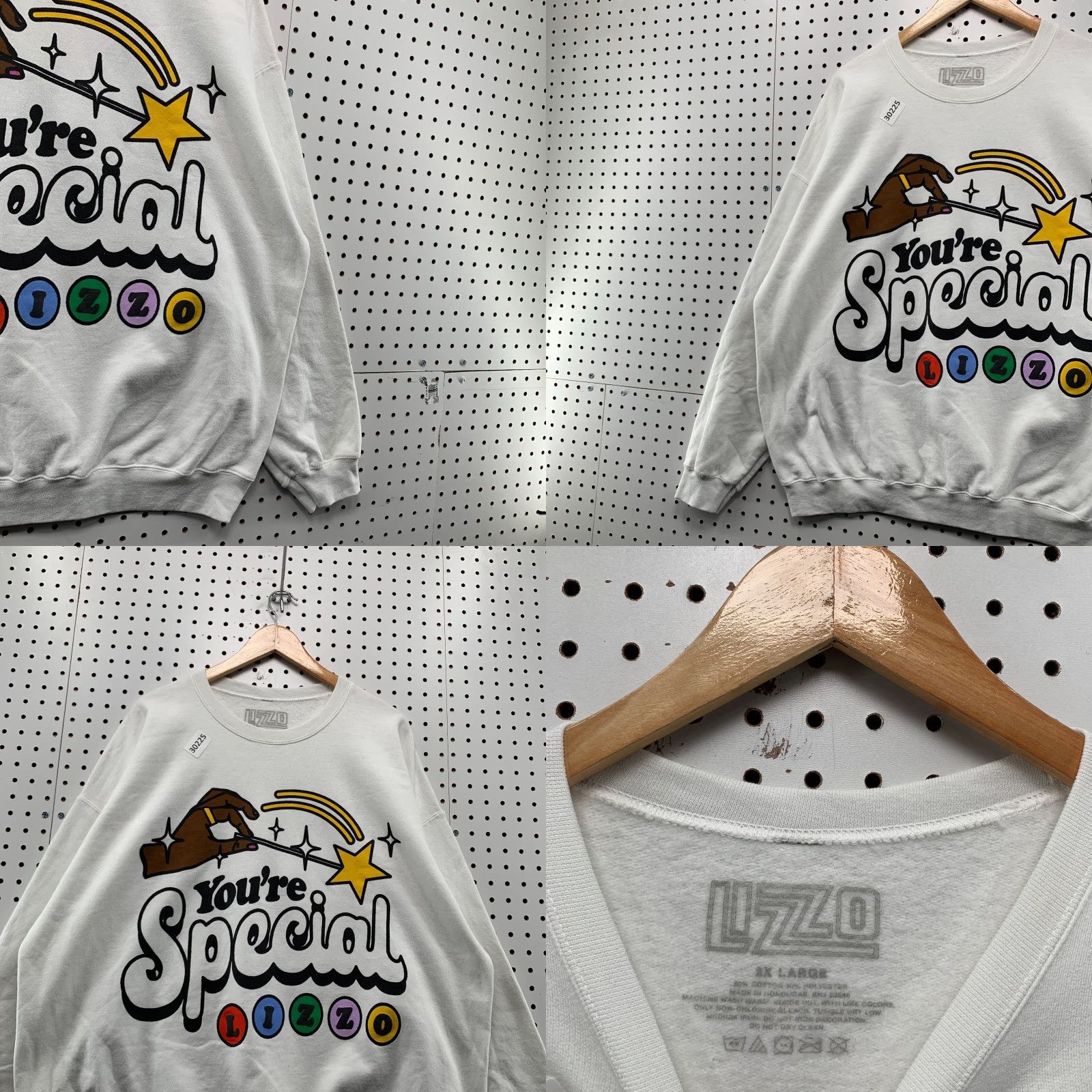 Rizzoli VINTAGE LIZZO You’re Special Crewneck Sweatshirt White 2XL Pullover Music Mens Shirt Size US XXL / EU 58 / 5 - 8 Thumbnail