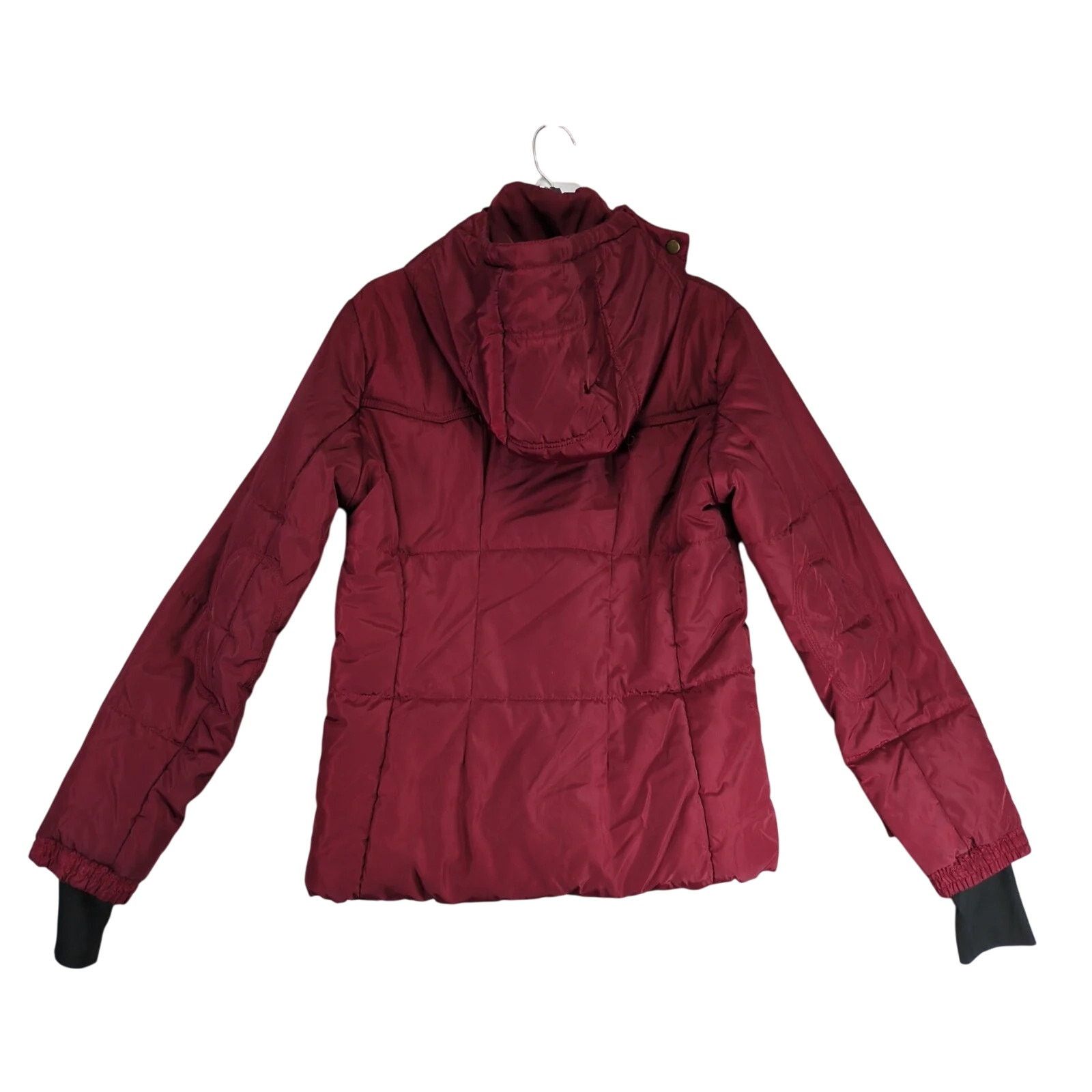 Other Rampage Merlot Puffer Coat Women's M Hooded Full Zip Pockets Size M / US 6-8 / IT 42-44 - 2 Thumbnail