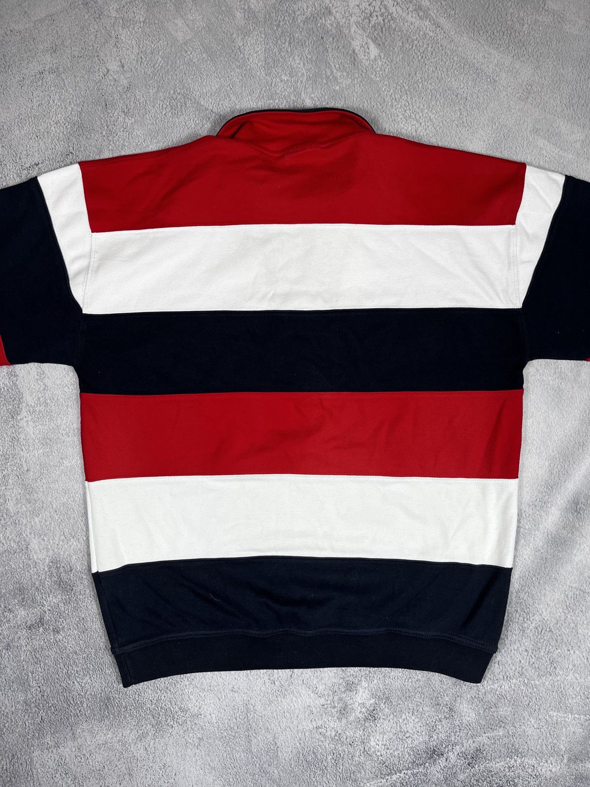 Japanese Brand × Vintage Vintage Y2K style 1/4 zip rugby long sleeve polo S Size US S / EU 44-46 / 1 - 4 Thumbnail