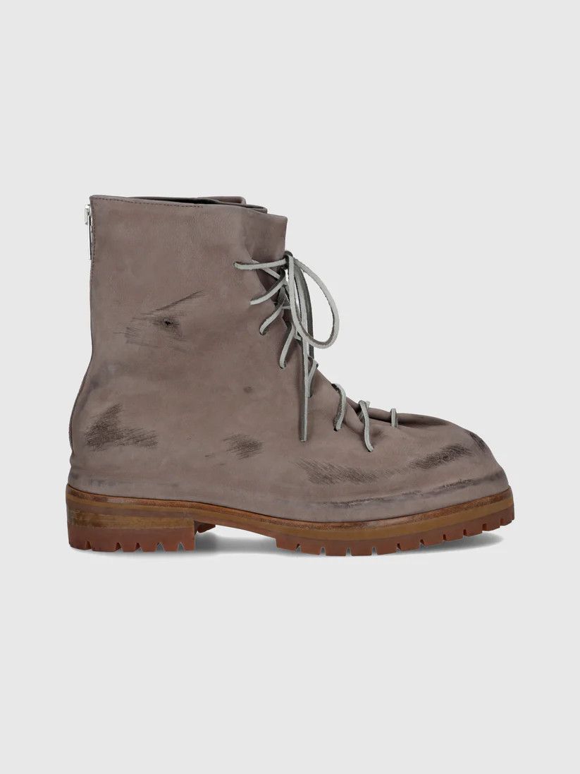 424 $1490 424 Dusty Nude Nabuk Leather Laced Up Marathon Boot Size US 8 / EU 41 - 1 Thumbnail