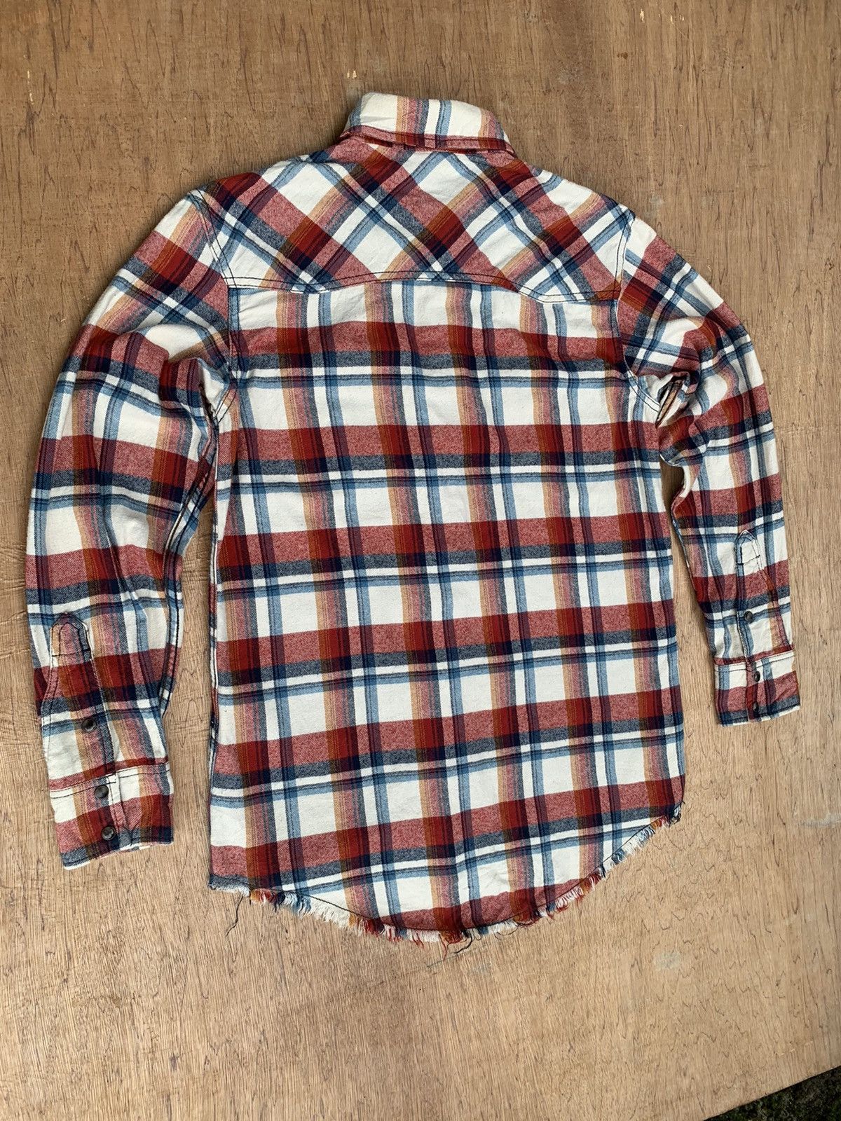 If Six Was Nine Rare Goa Snap Buttons Plaid Tartan Flannel Shirt Size US M / EU 48-50 / 2 - 8 Thumbnail