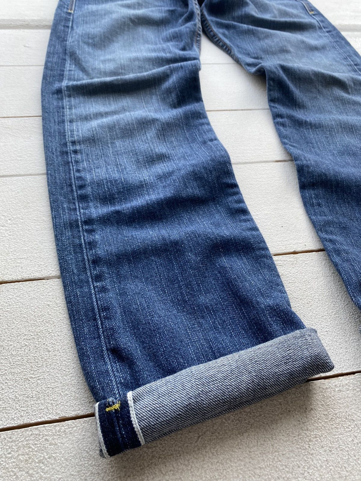 Japanese Brand × Levi's × Vintage VNTG Levis Blue Fingered Genius Star Selvedge Jeans 32 Size 32" / US 10 / IT 46 - 3 Thumbnail