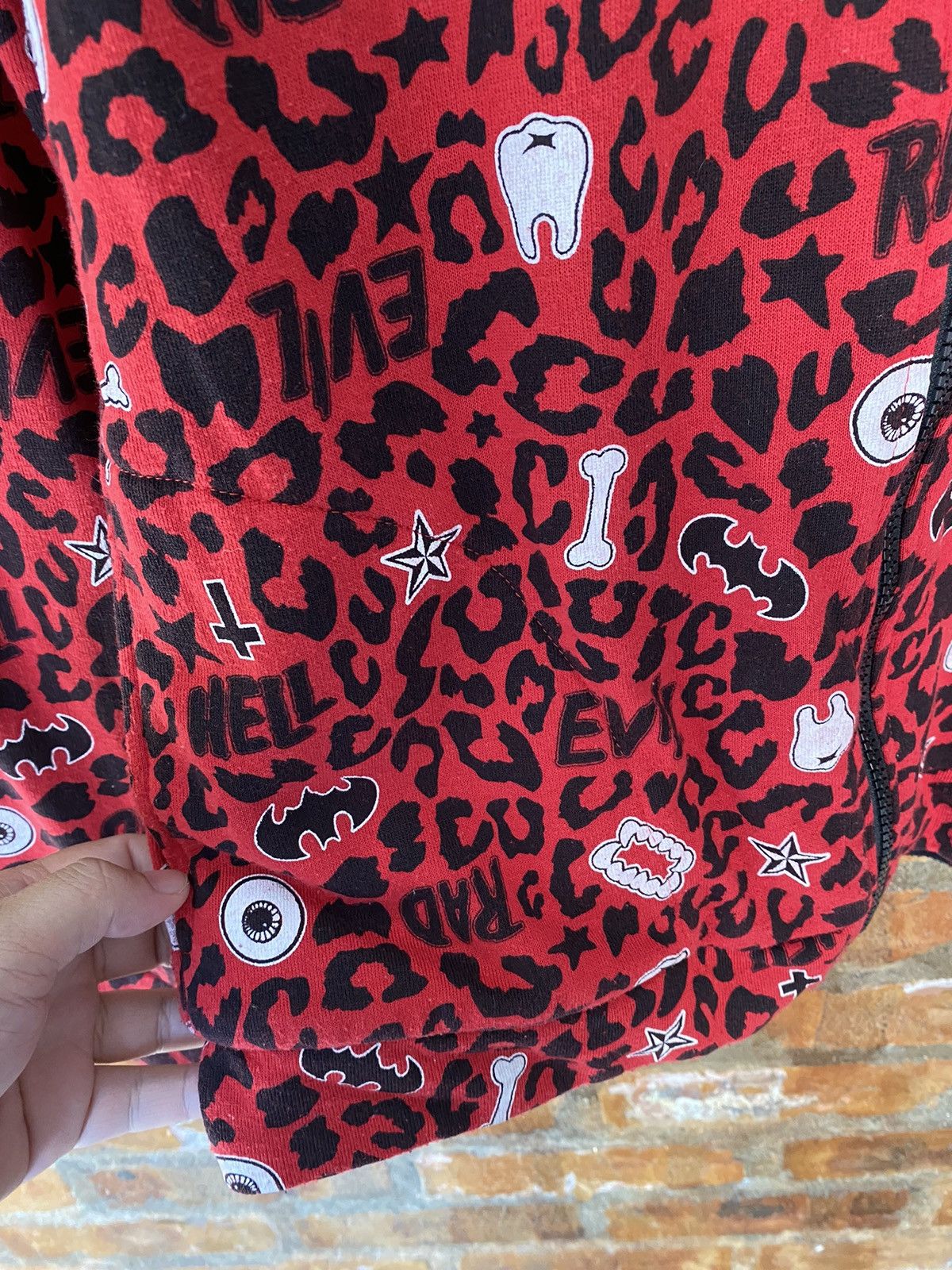 Japanese Brand 2000s Hell cat punk Sex Cross punk reversible hoodie Size M / US 6-8 / IT 42-44 - 9 Thumbnail