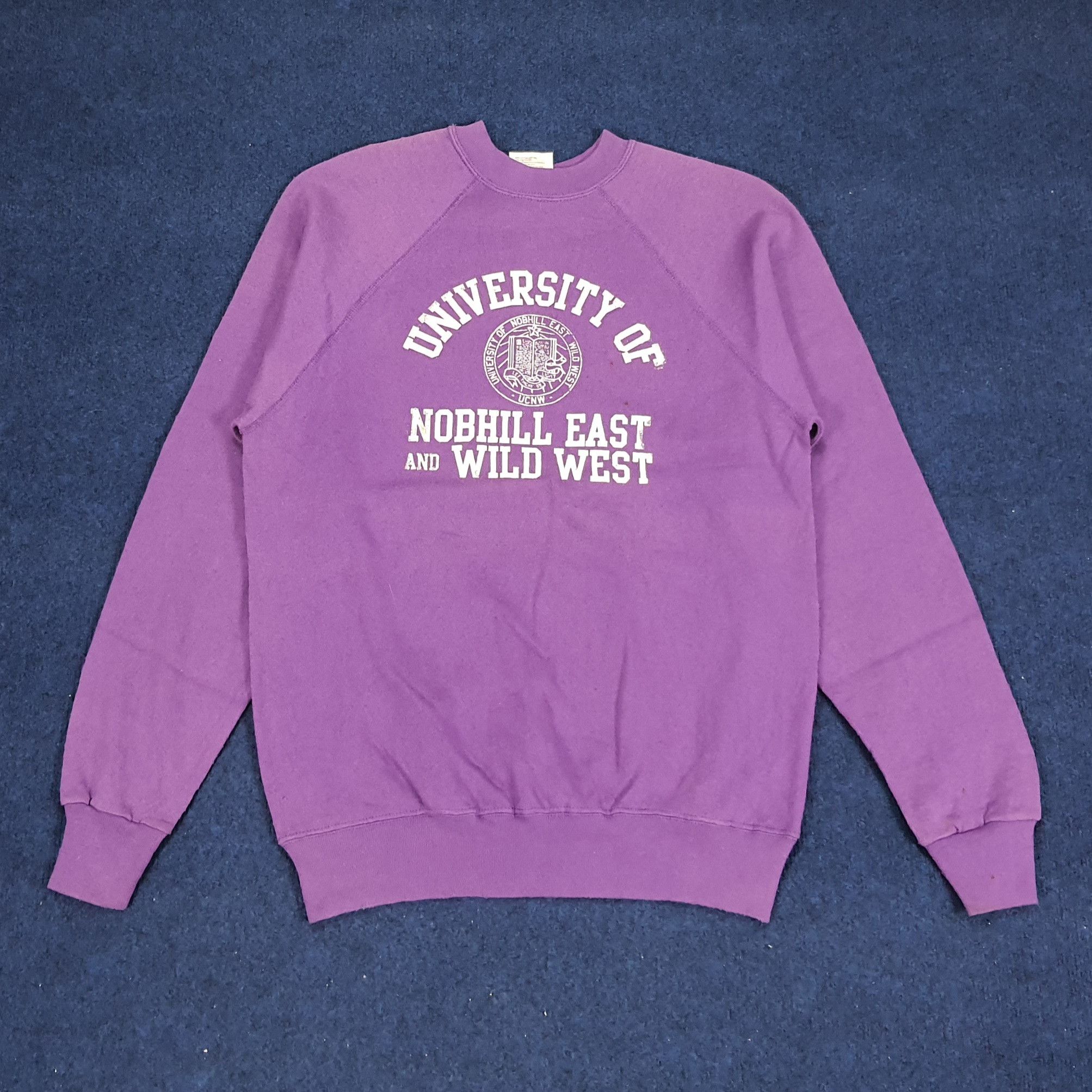 Vintage Vintage University of Nobhill East and Wild West Sweatshirt Size US S / EU 44-46 / 1 - 1 Thumbnail