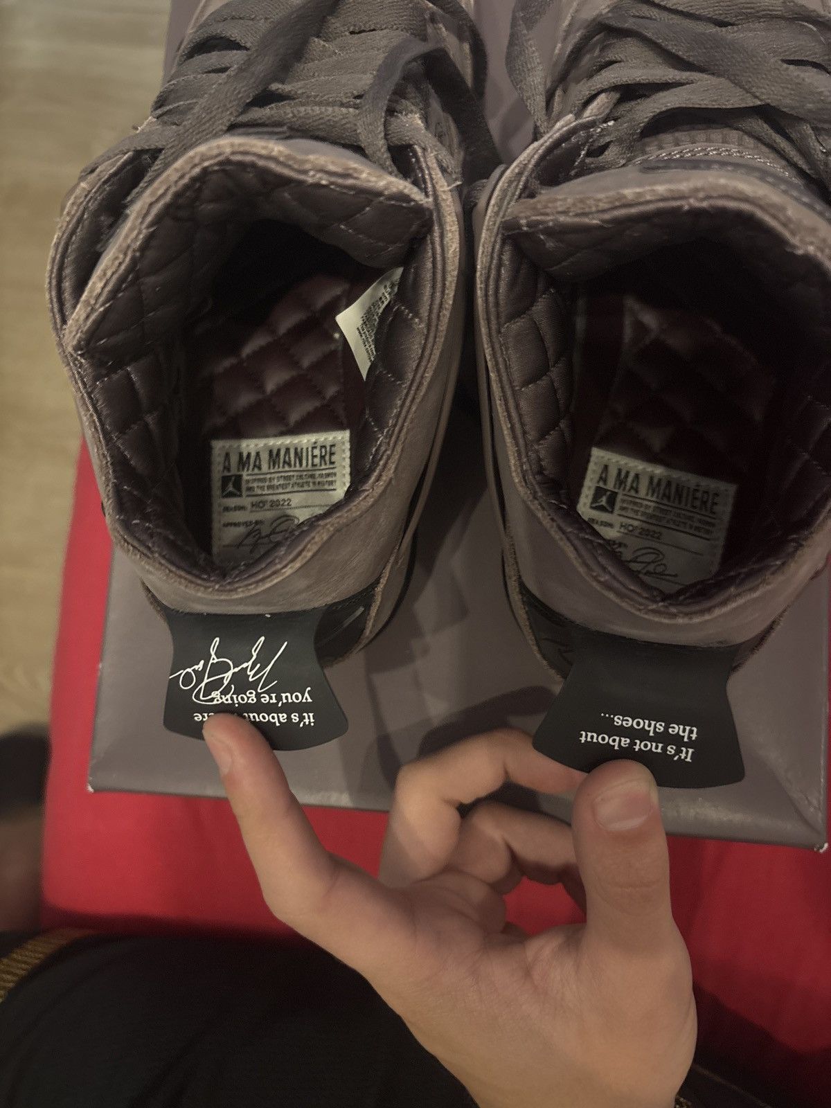 A Ma Maniere Nike Air Jordan x A Ma Maniere Jordan 4 Violet Ore Size US 8 / EU 41 - 11 Thumbnail