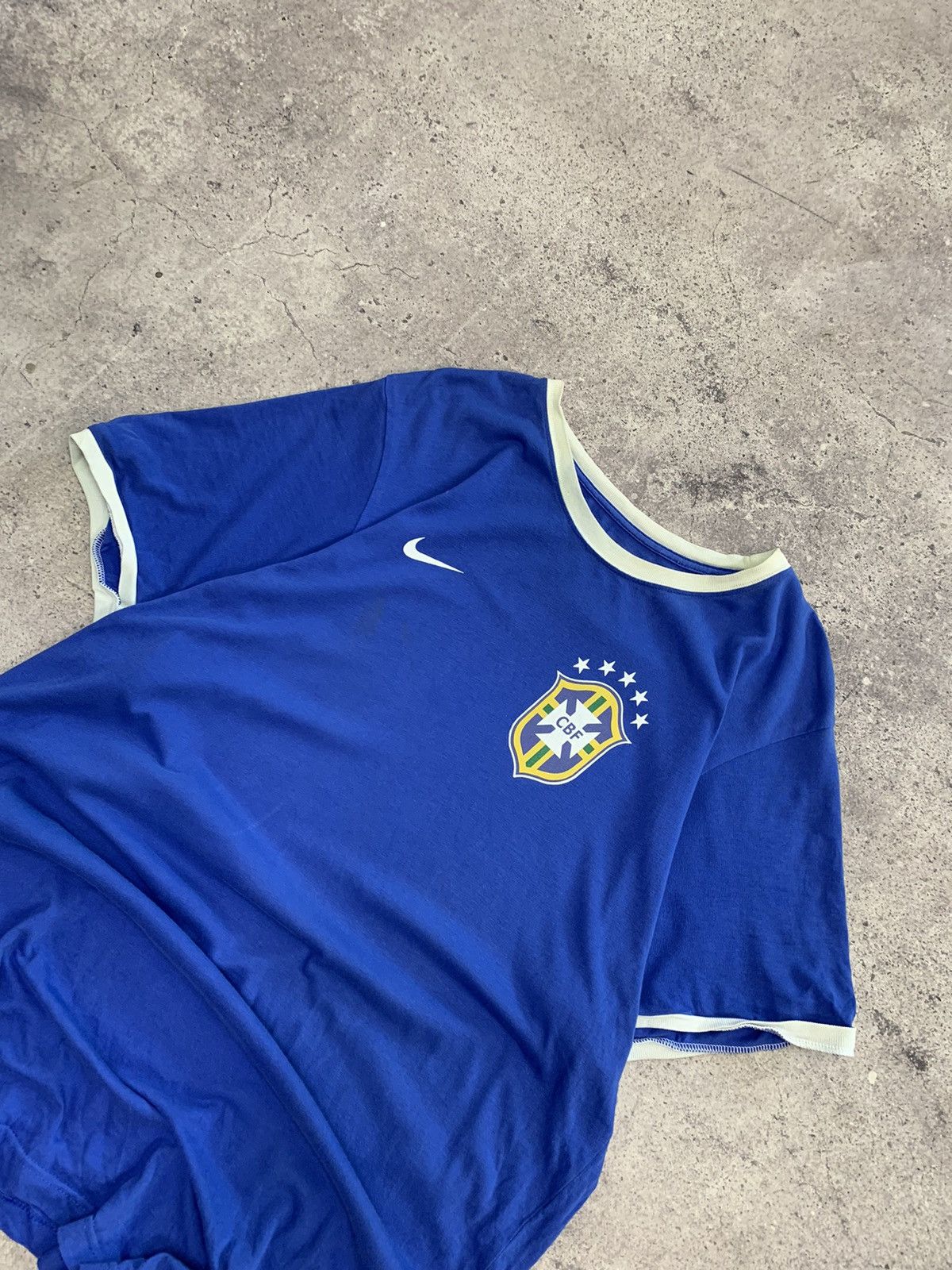Nike × Vintage Vintage Y2K Blockcore Nike Brazil 1998-2000 soccer jersey Size US XXL / EU 58 / 5 - 4 Thumbnail