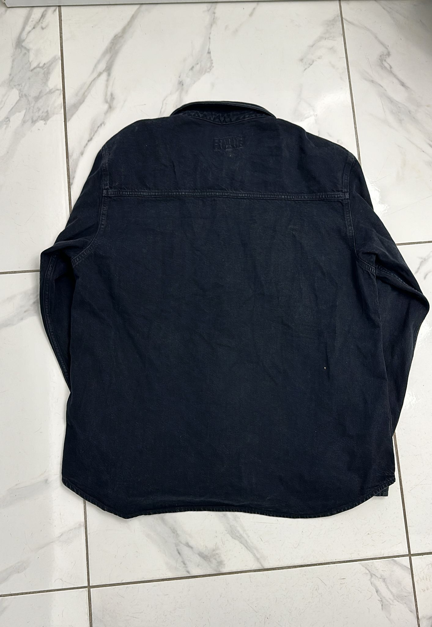 Stussy × Vintage Stüssy FW22 Western Denim Shirt Black XLarge Size US XL / EU 56 / 4 - 2 Thumbnail