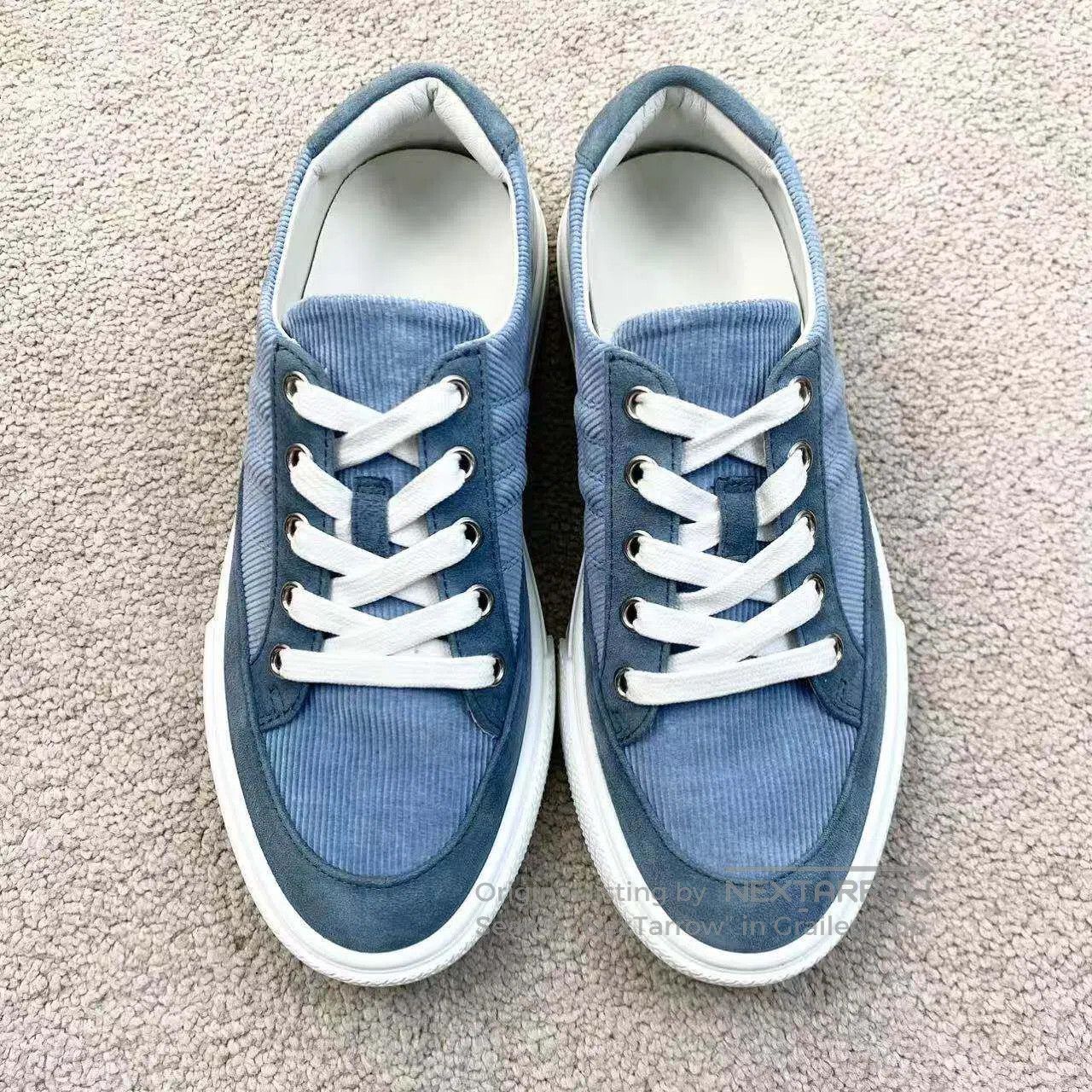 Hermes Hermes Ribbed suede panelled deep sneakers| Size US 5.5 / IT 35.5 - 3 Thumbnail