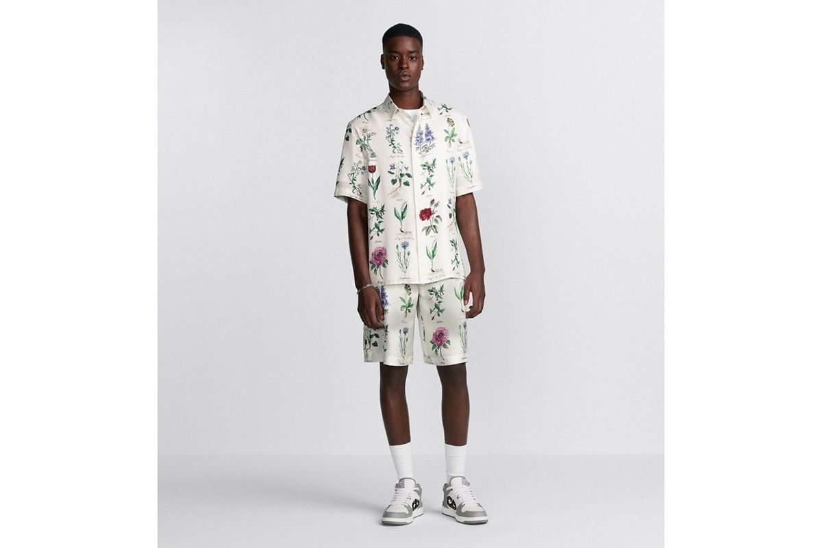 Dior o1bcso1str0226 Illustration Bermuda Shorts in White Size US 30 / EU 46 - 4 Thumbnail