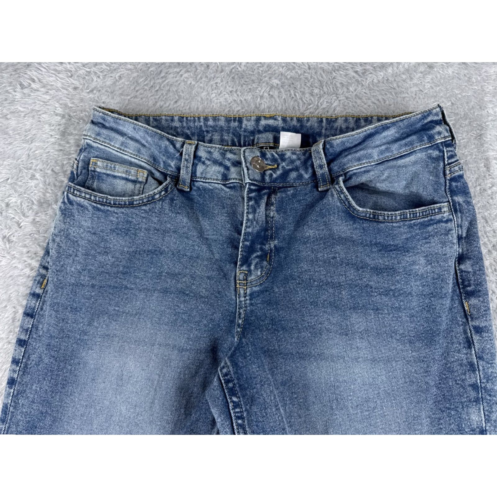Denime Vintage Divided Women’s Blue Denim Bootcut Jeans 8 Regular Low Rise Cotton 28x30 Size 30" / US 8 / IT 44 - 4 Thumbnail