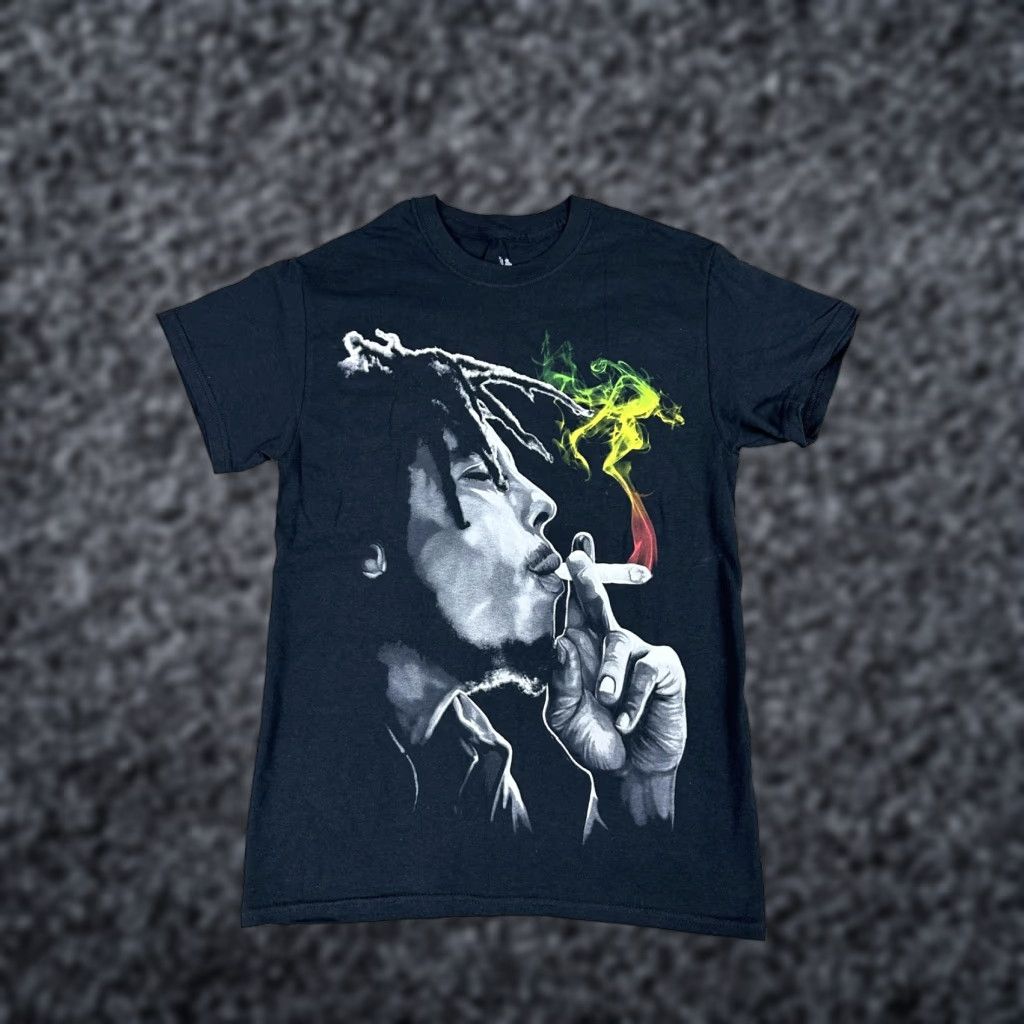Vintage Zion Rootswear Shirt Mens Small Black Crewneck Reggae Rasta Smoking Graphic Tee Size US S / EU 44-46 / 1 - 1 Thumbnail