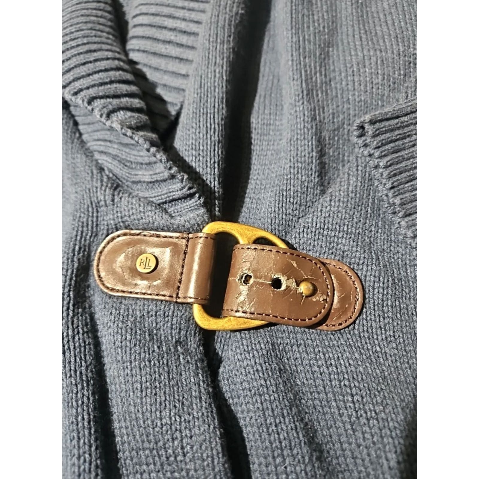 Ralph Lauren VINTAGE Lauren Ralph Lauren Sweater Womens Plus Size 2X Blue Buckle Cardigan Equestrian Size XXL / US 16-18 / IT 52-54 - 6 Thumbnail