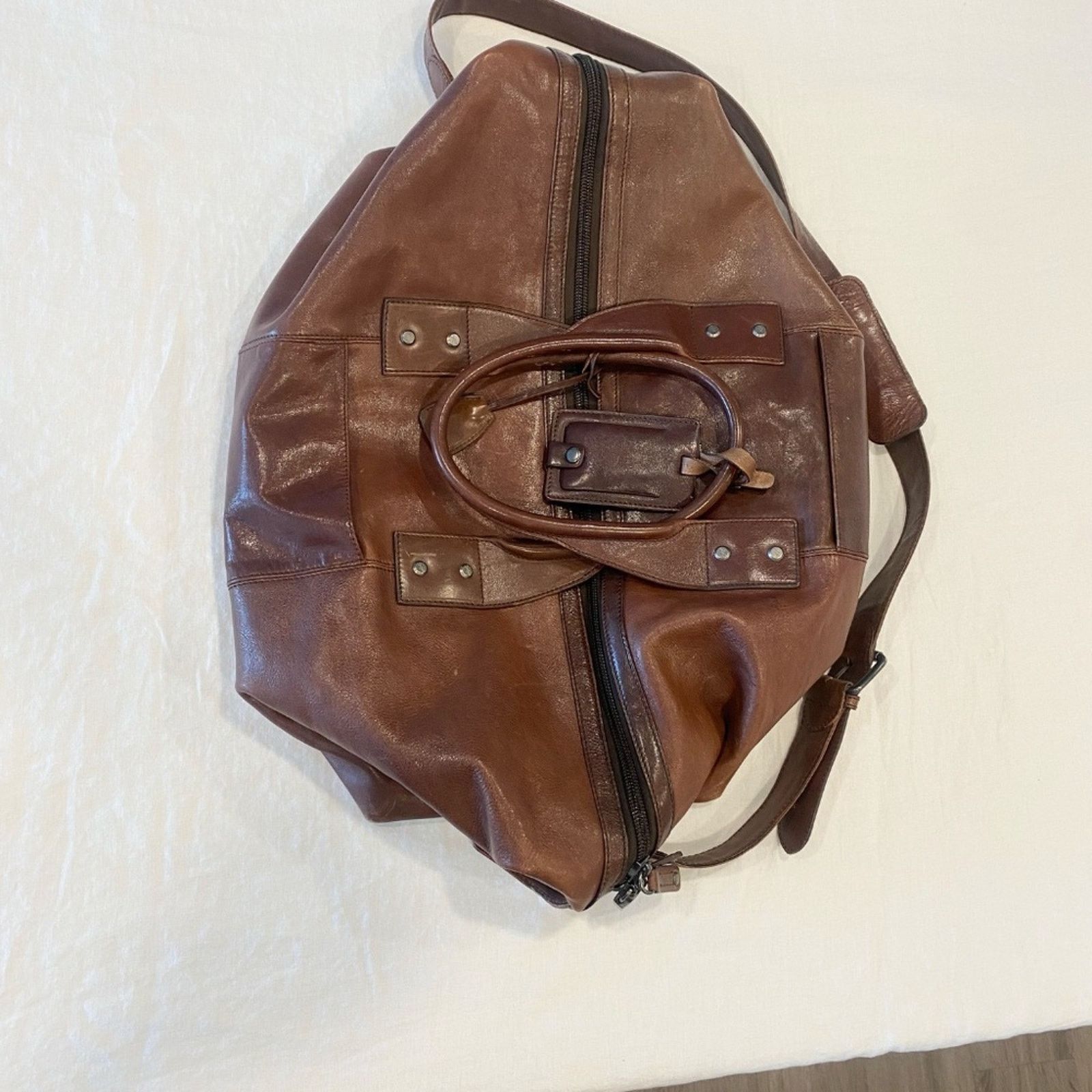 Kenneth Cole Kenneth Cole Leather Weekender Duffle Bag Size ONE SIZE - 15 Thumbnail