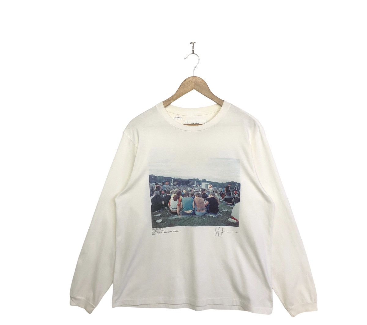 Japanese Brand JOHN MASON SMITH × COLINE LANE L/S T-SHIRT FOUR STROKES FANS Size US S / EU 44-46 / 1 - 3 Thumbnail