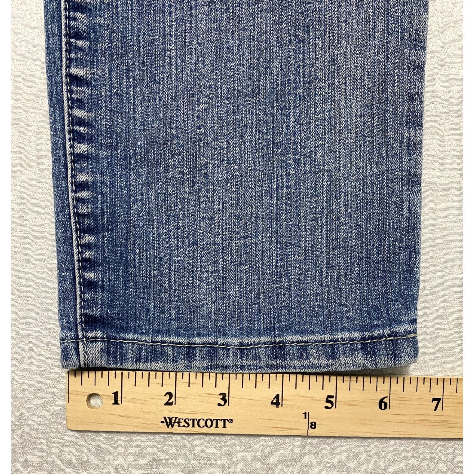 Vintage Tractor Jeans Women’s Denim Straight Stretch Blue 13 Regular 37x30 Adult Womens Size 13 Jeans Size 25" / US 0 / IT 36 - 7 Thumbnail